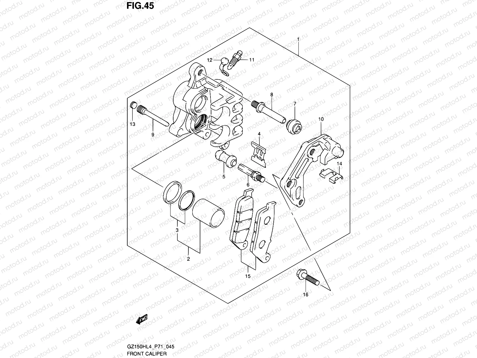 45 - FRONT CALIPER