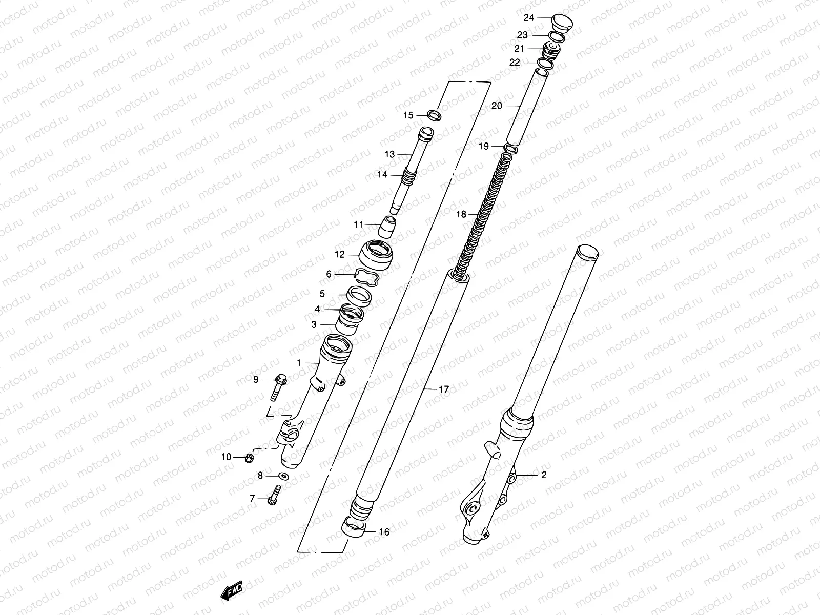 45 - FRONT DAMPER
