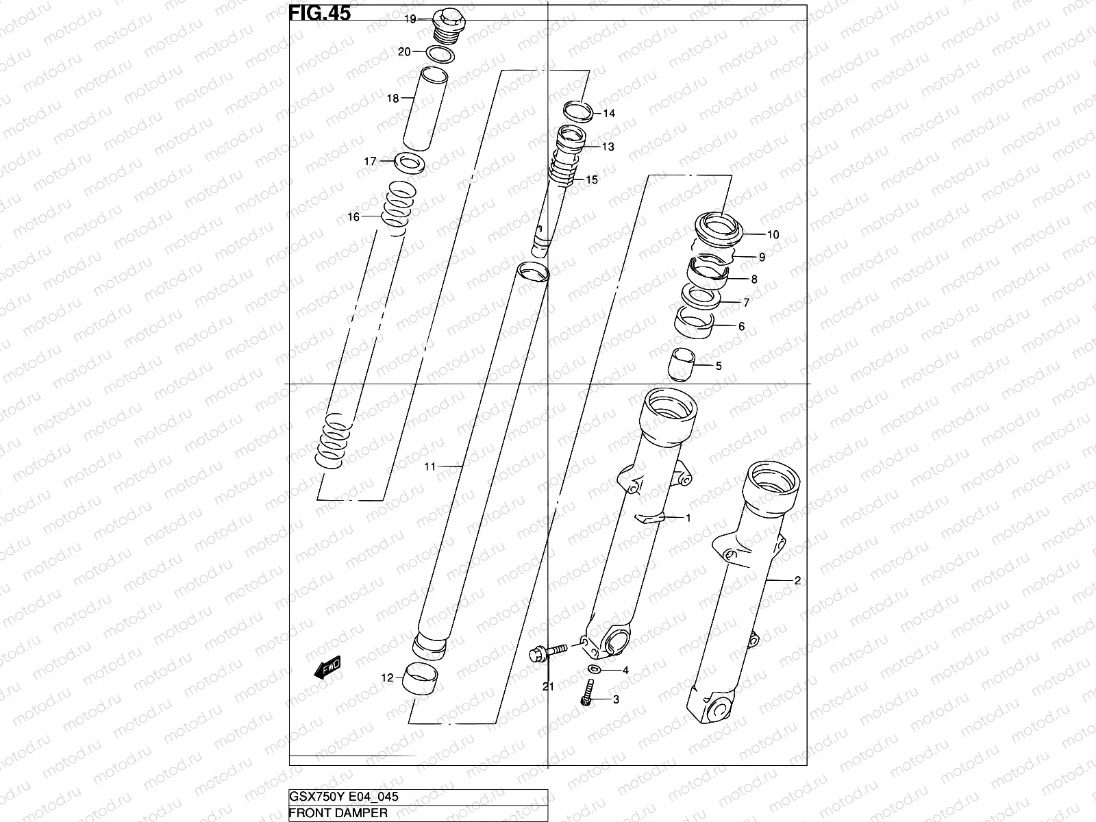 45 - FRONT DAMPER