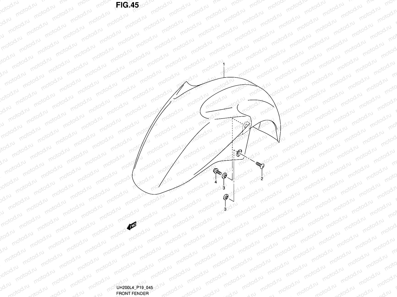 45 - FRONT FENDER
