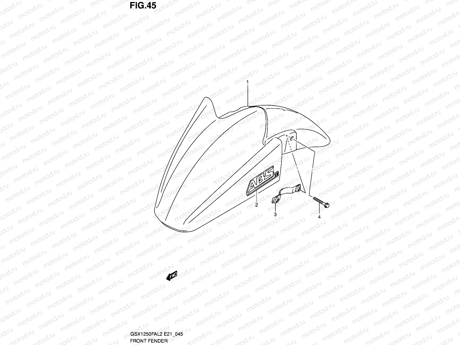 45 - FRONT FENDER