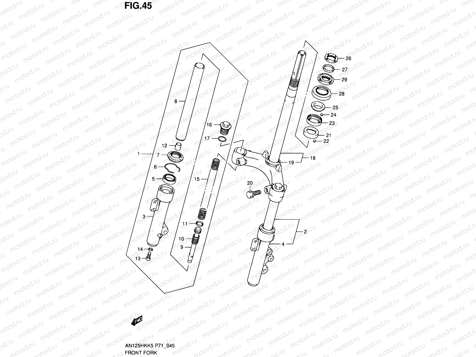 45 - FRONT FORK