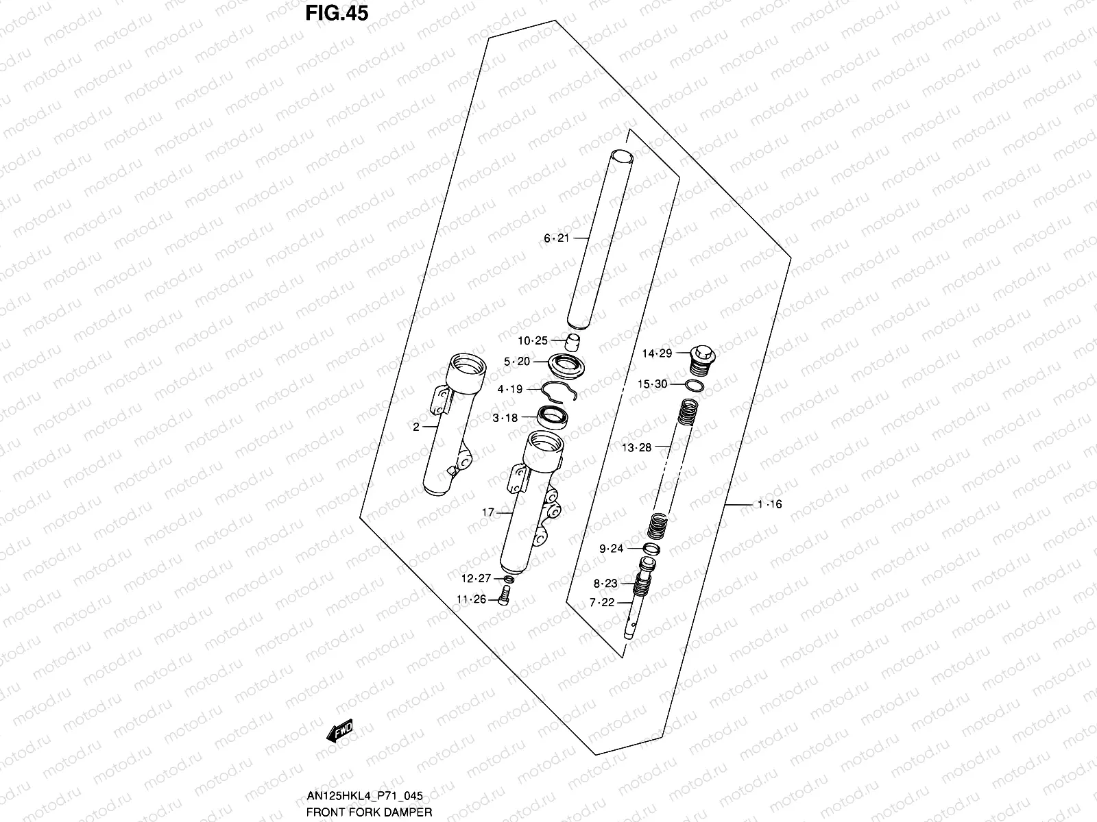 45 - FRONT FORK DAMPER
