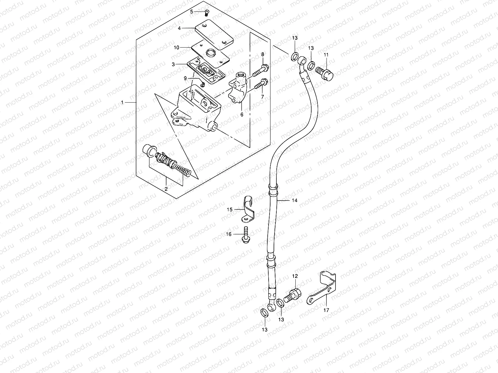 45 - FRONT MASTER CYLINDER