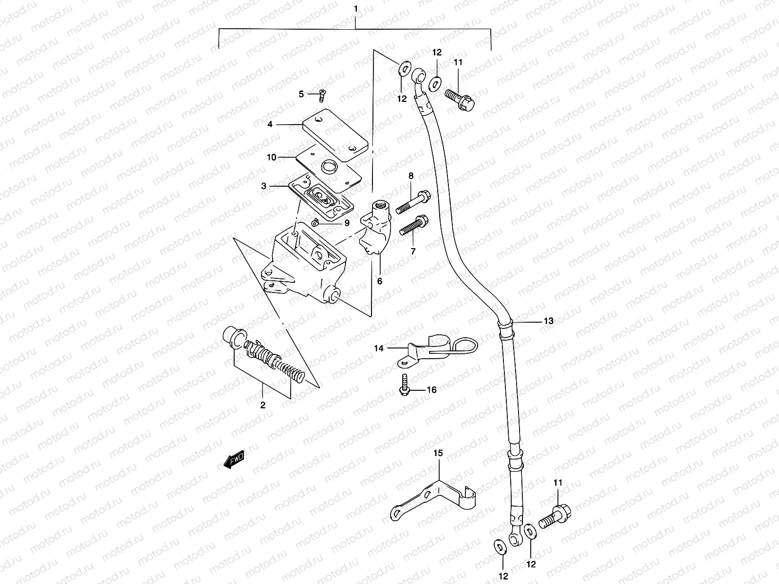 45 - FRONT MASTER CYLINDER
