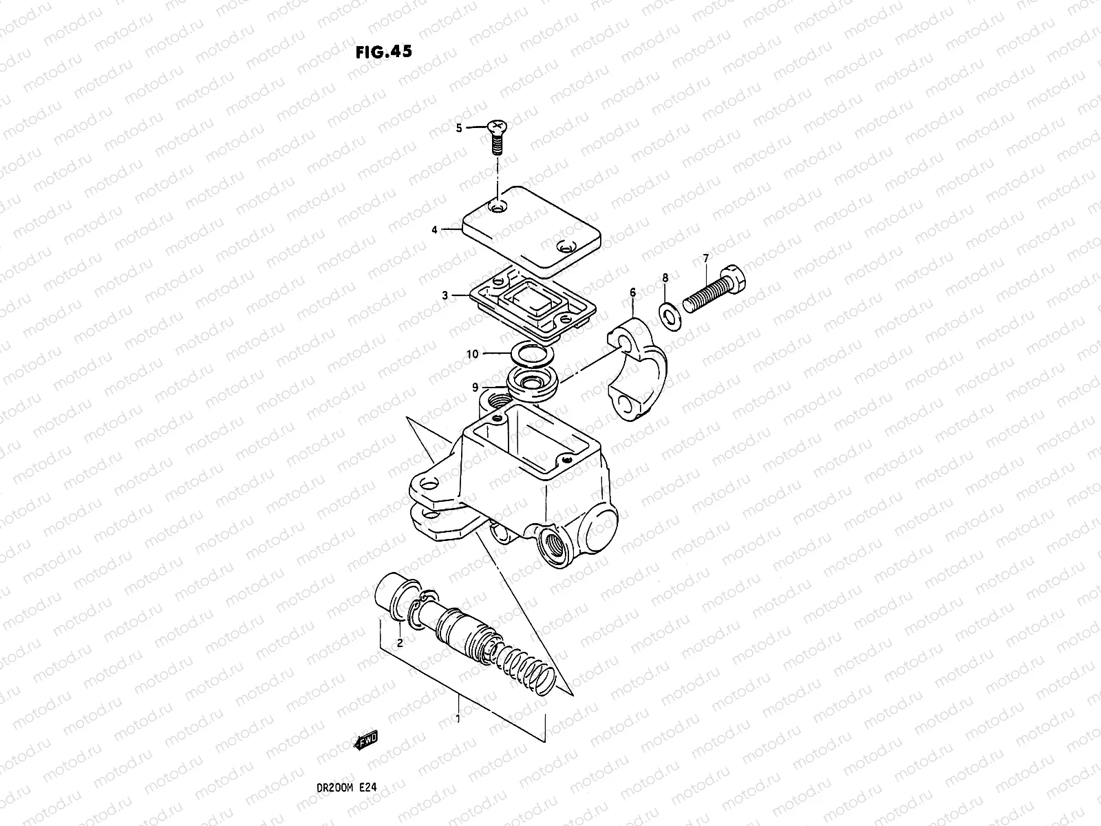 45 - FRONT MASTER CYLINDER