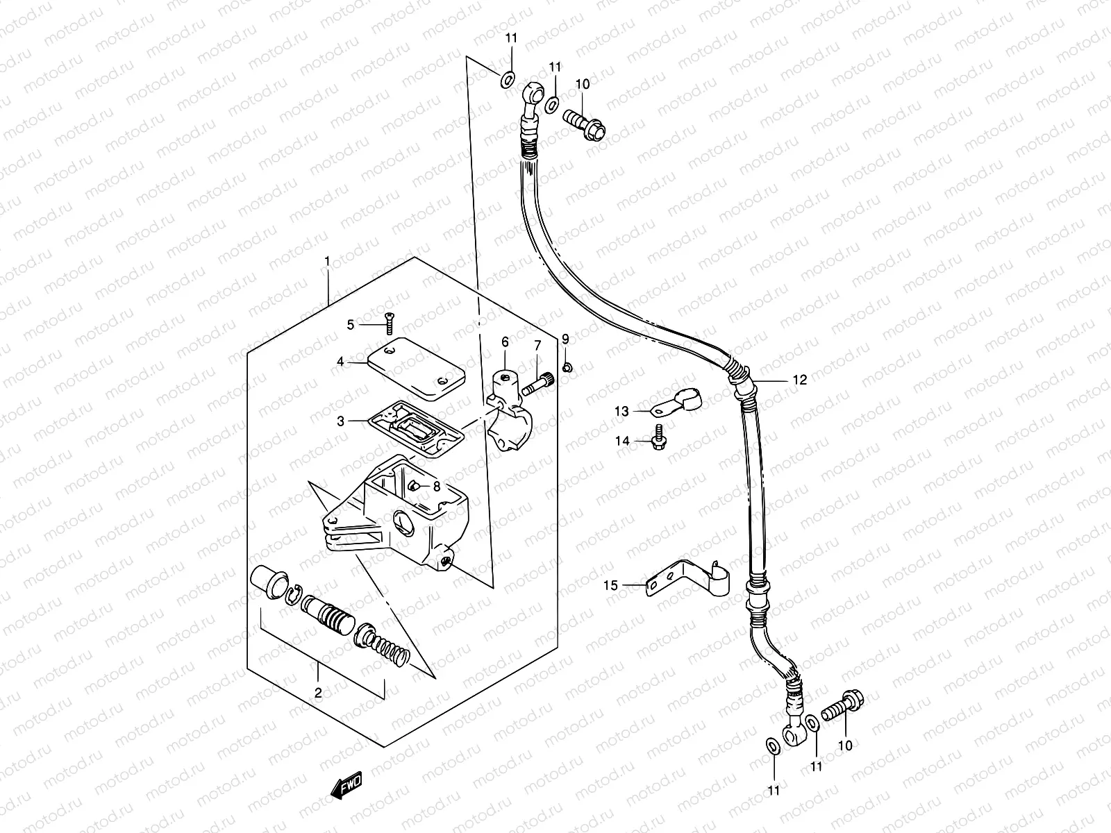 45 - FRONT MASTER CYLINDER