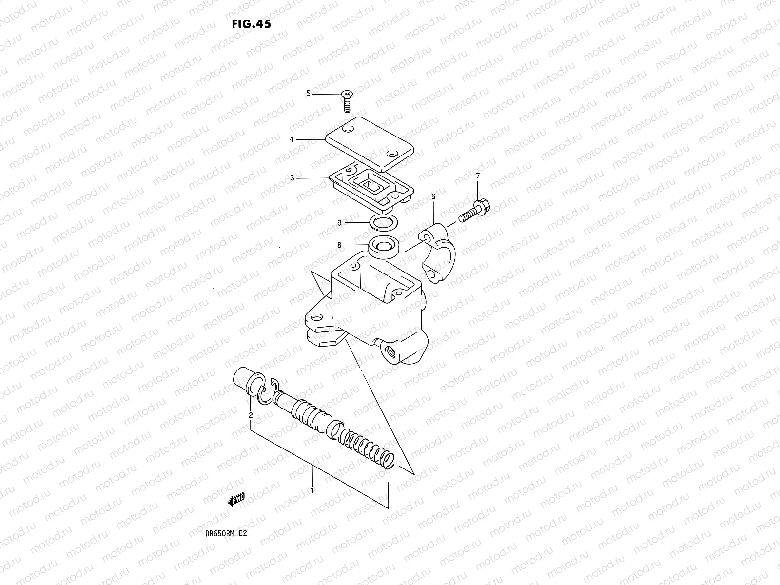 45 - FRONT MASTER CYLINDER