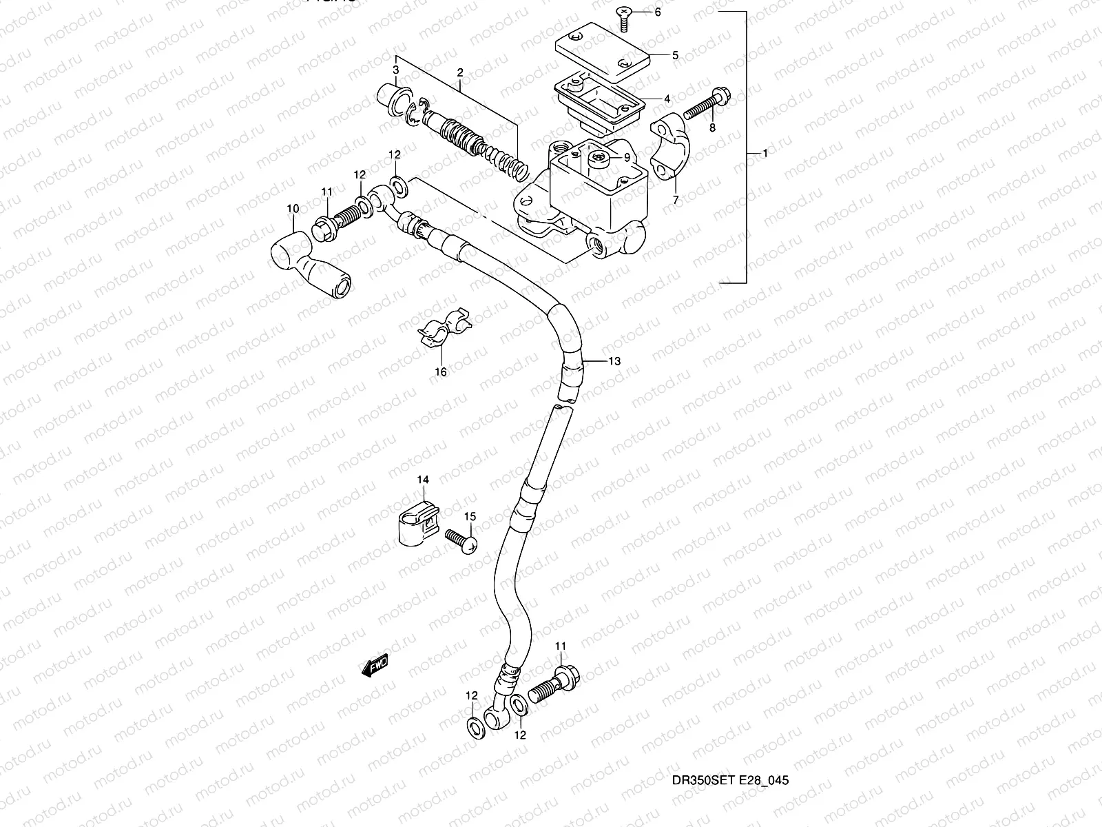 45 - FRONT MASTER CYLINDER