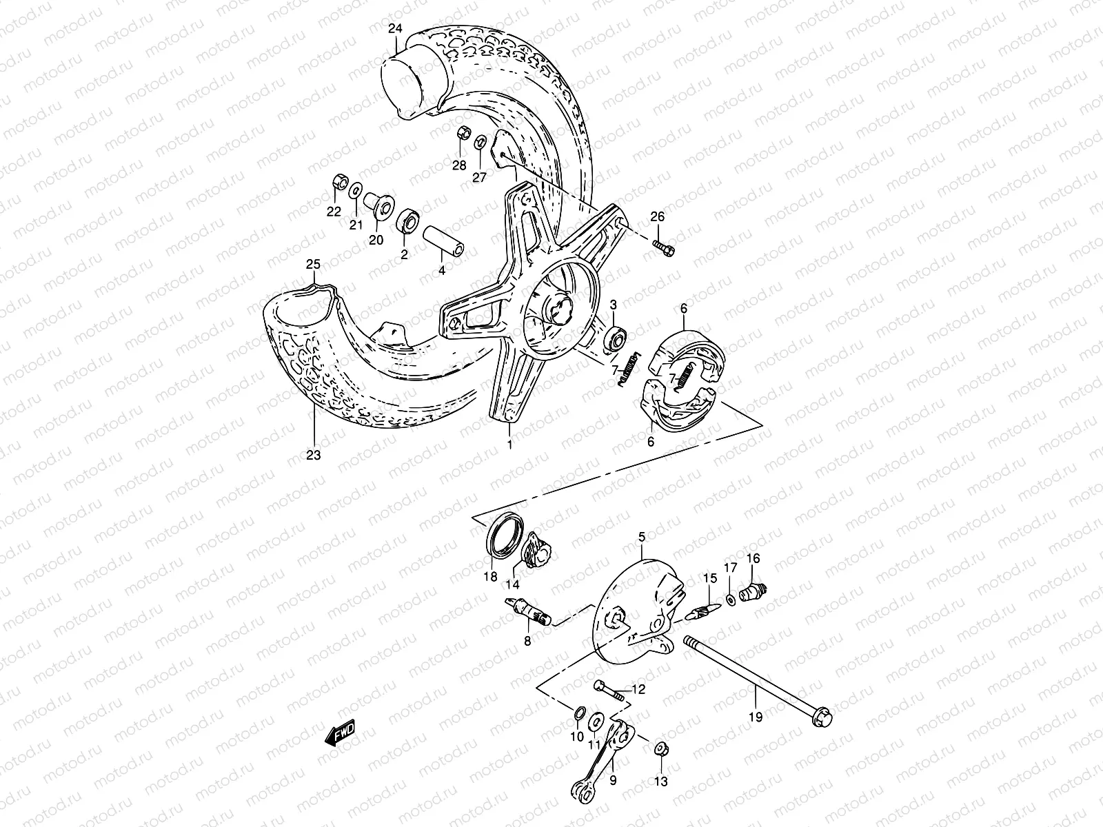 45 - FRONT WHEEL