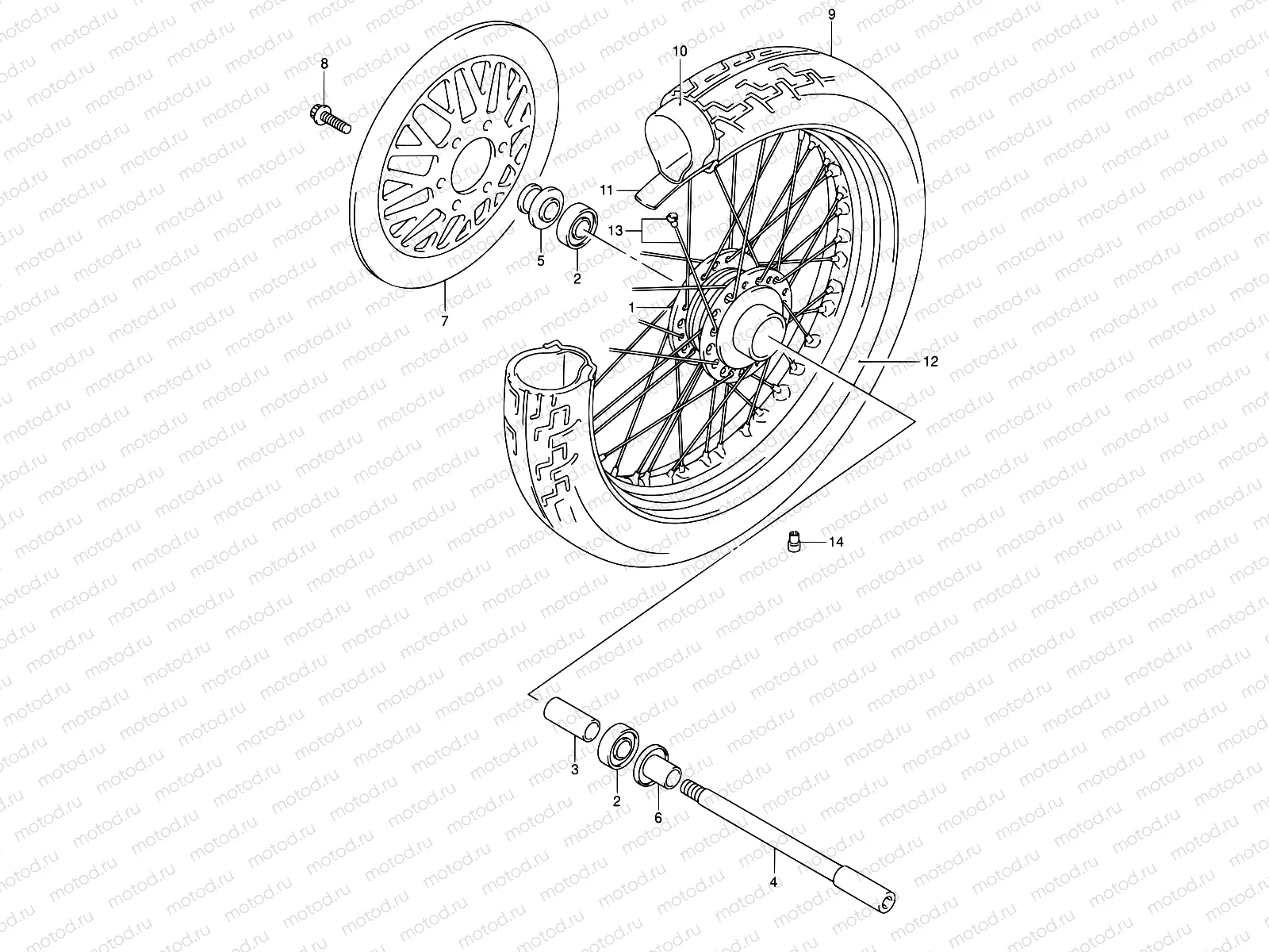 45 - FRONT WHEEL