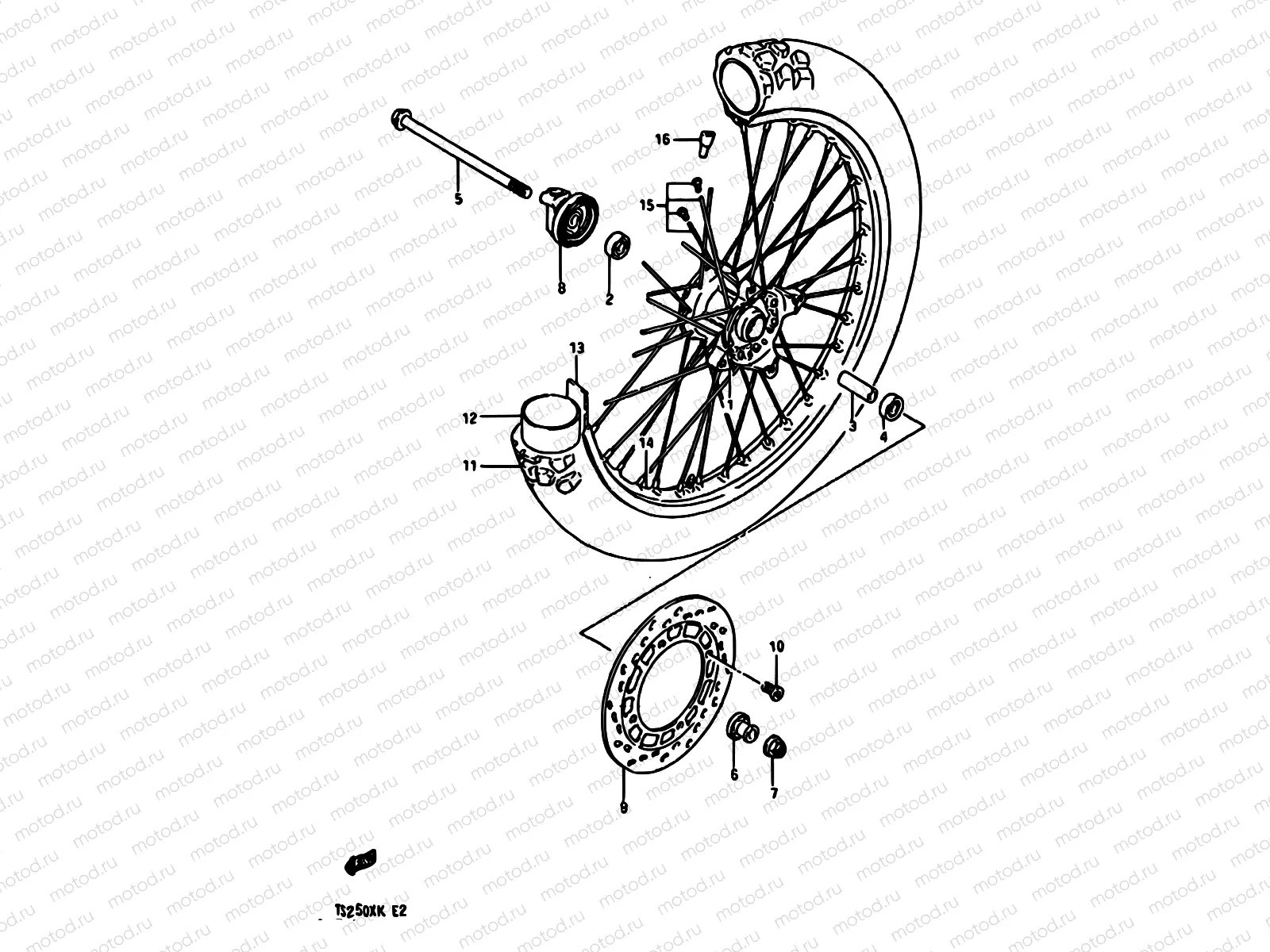 45 - FRONT WHEEL