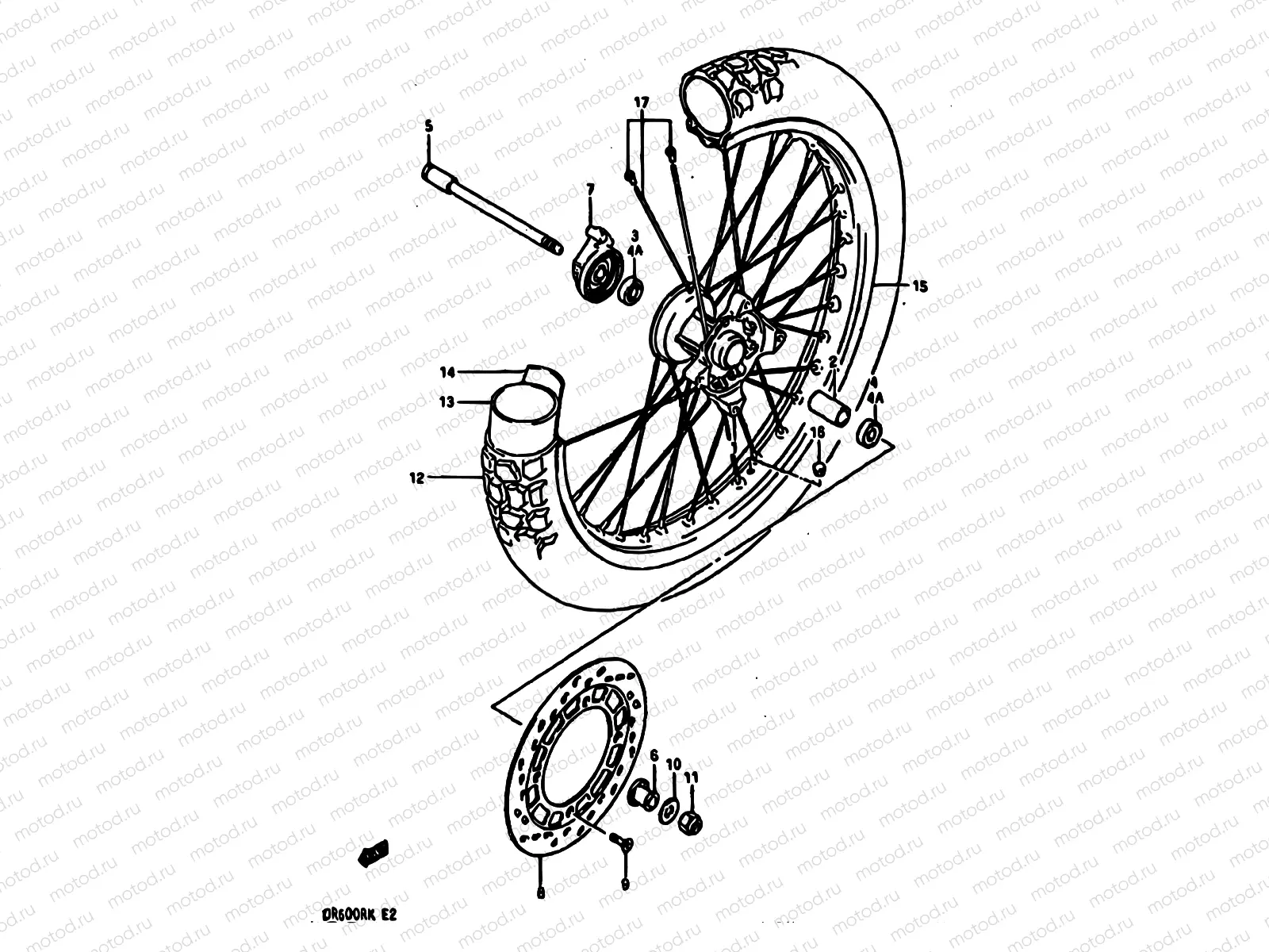 45 - FRONT WHEEL