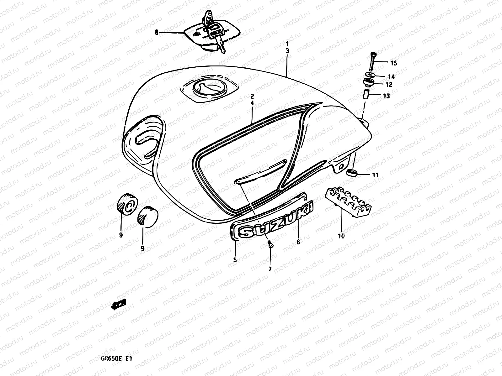 45 - FUEL TANK (GR650E)