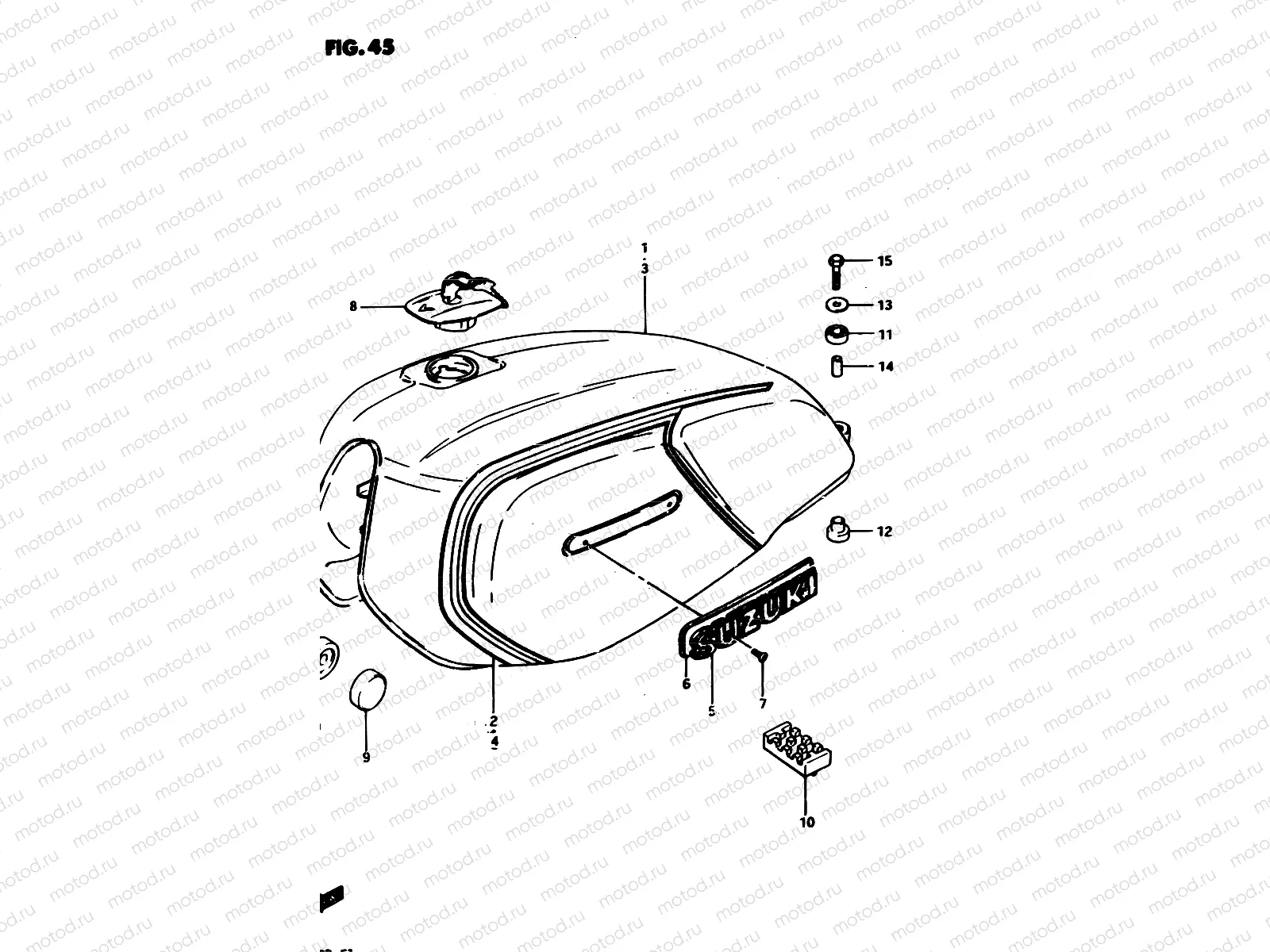 45 - FUEL TANK (MODEL D)