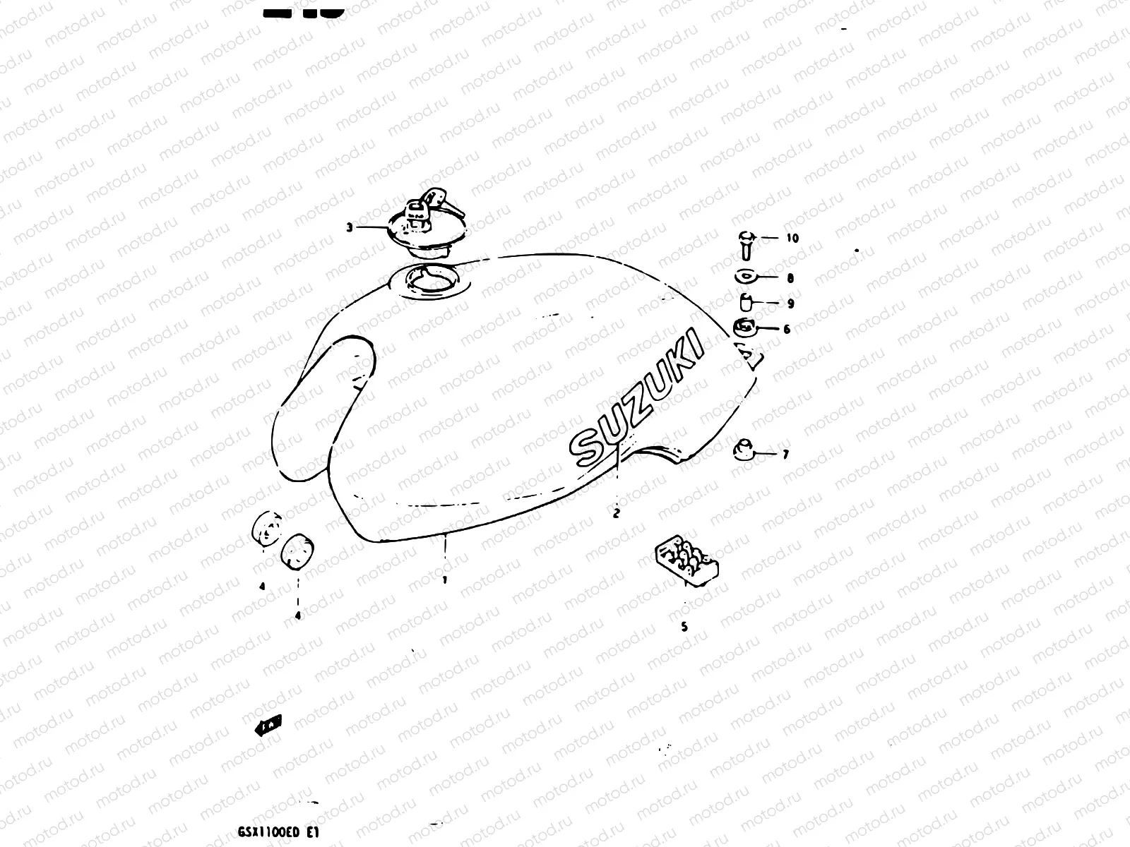 45 - FUEL TANK (MODEL Z)