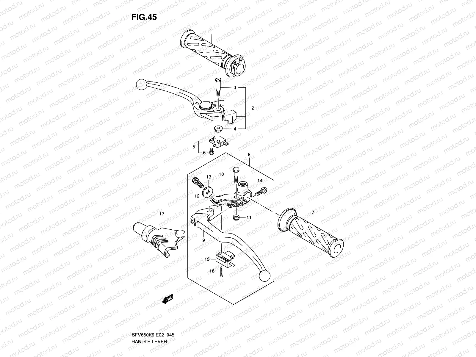 45 - HANDLE LEVER