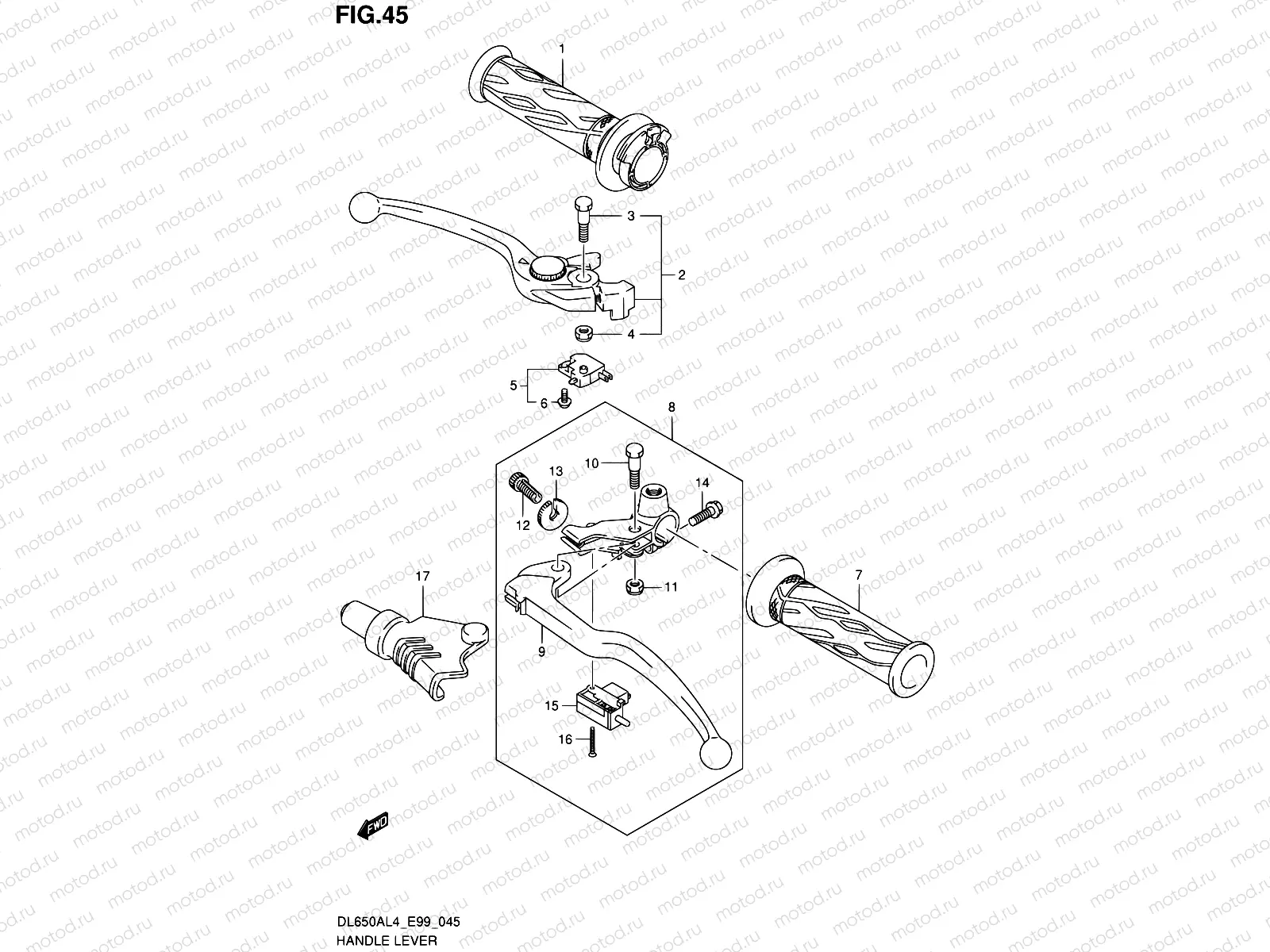 45 - HANDLE LEVER