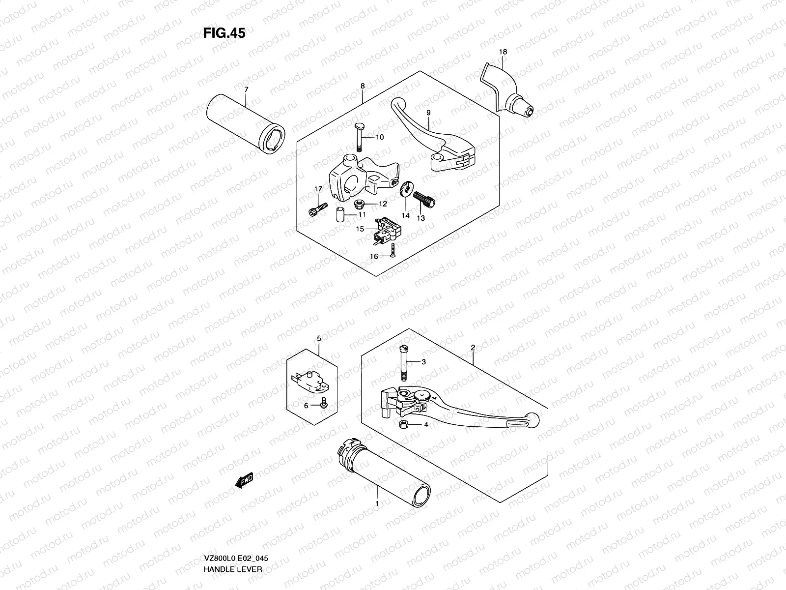 45 - HANDLE LEVER