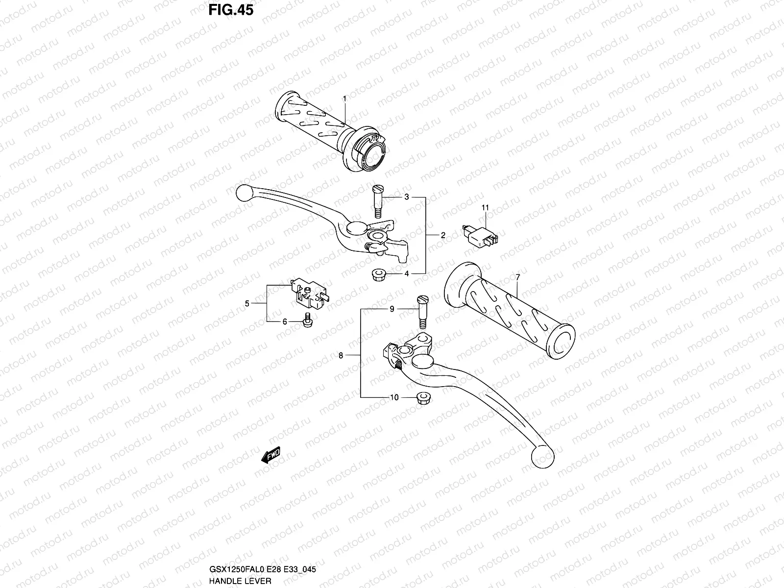 45 - HANDLE LEVER