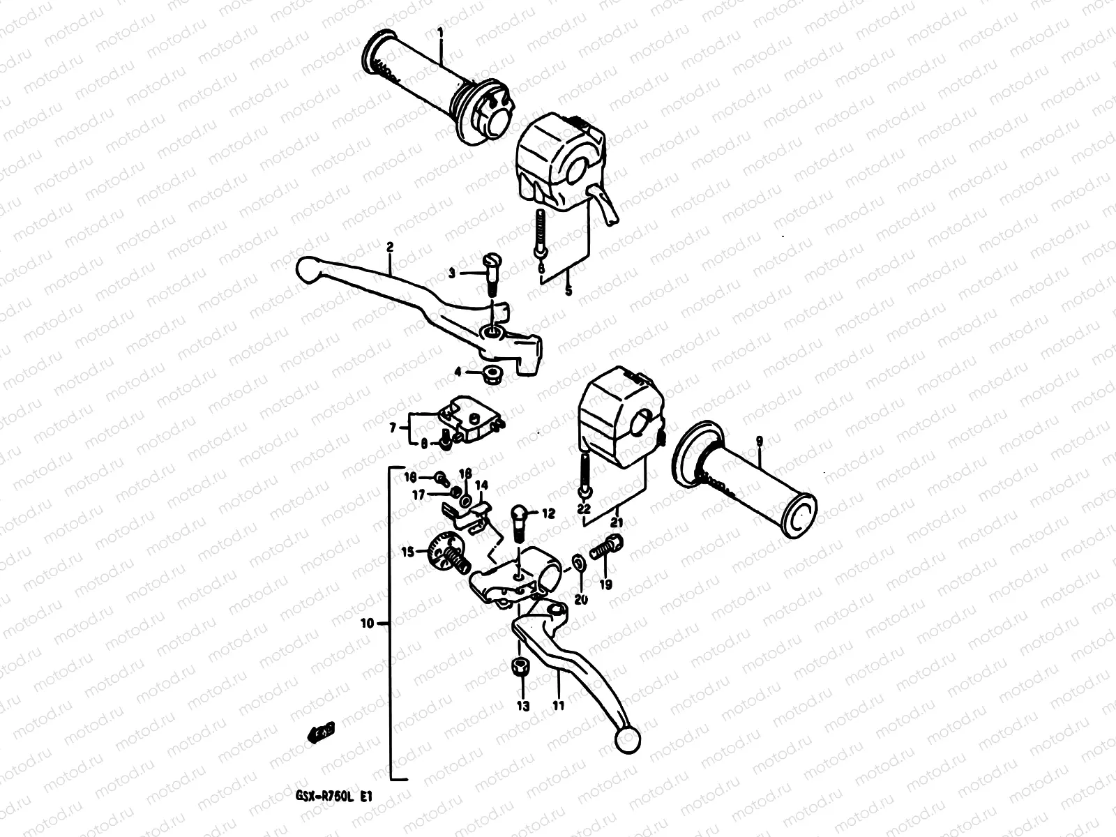 45 - HANDLE SWITCH (MODEL J)