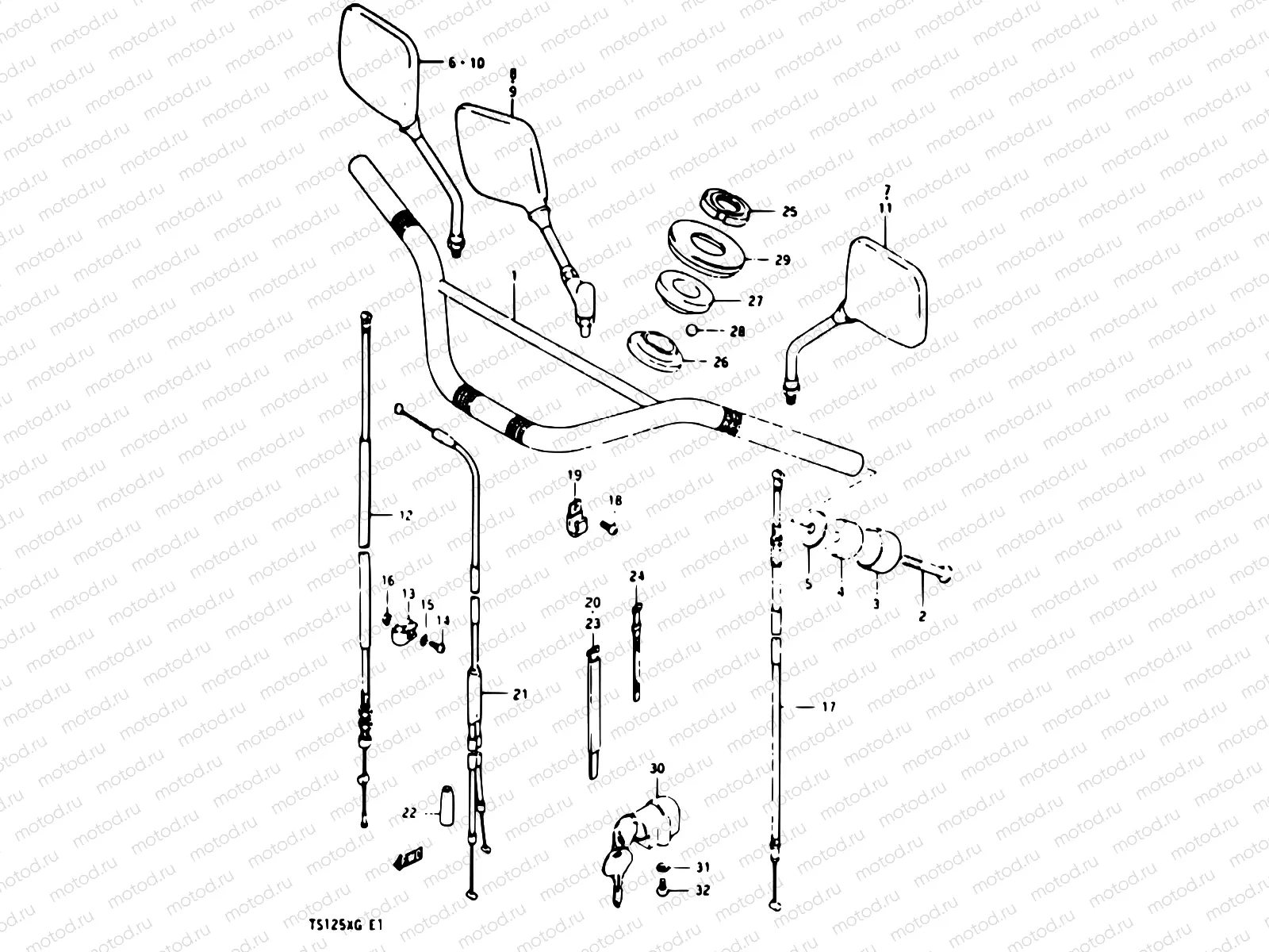 45 - HANDLEBAR (MODEL E)