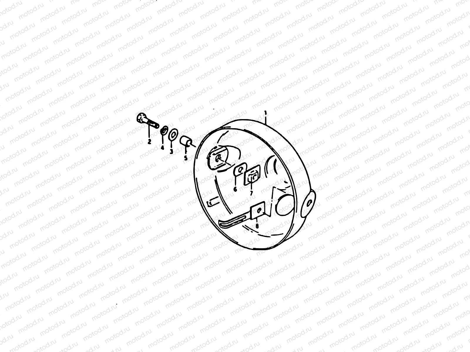 45 - HEADLAMP HOUSING