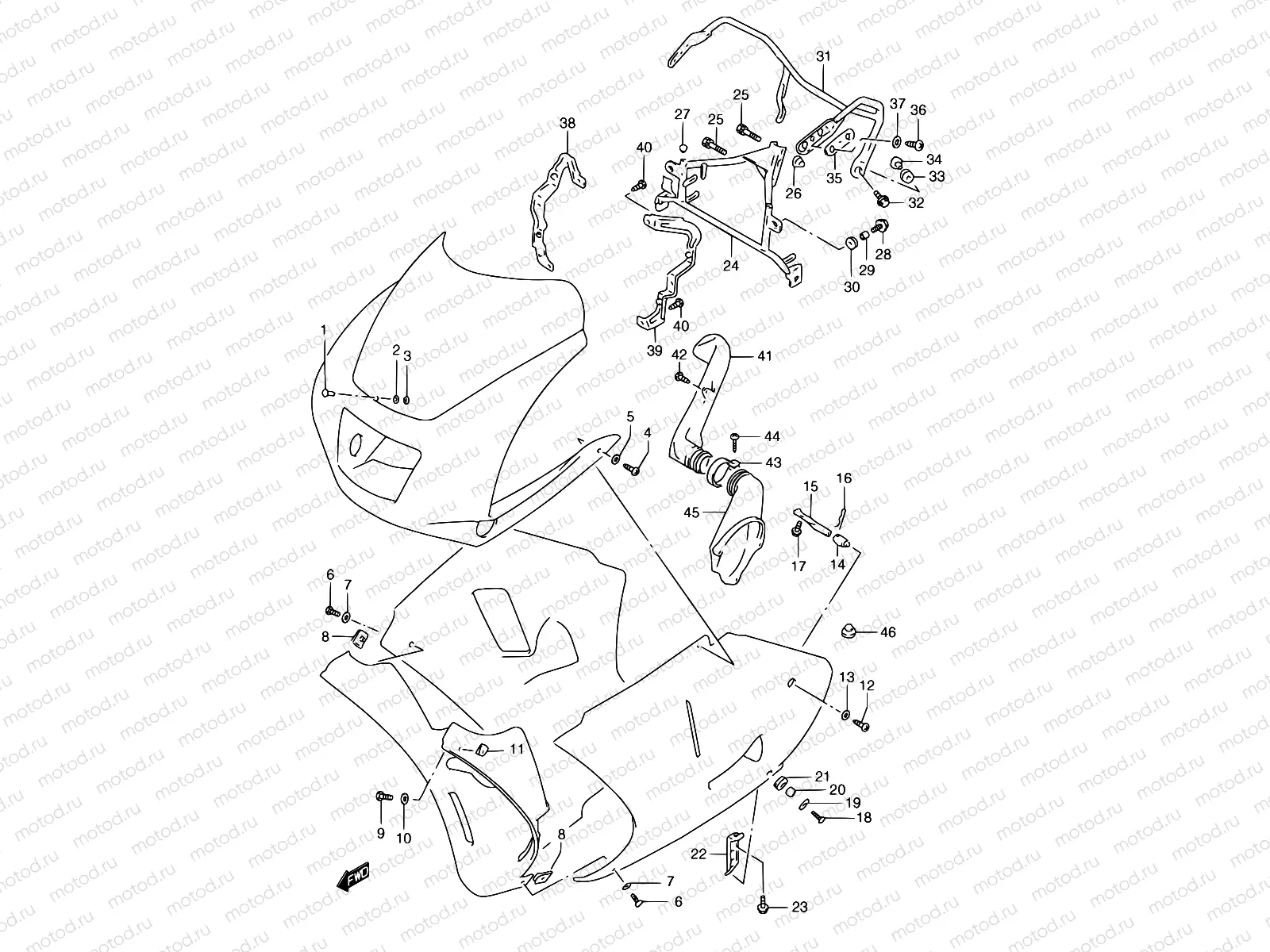 45 - INSTALATION PARTS (MODEL N/P/R/T)