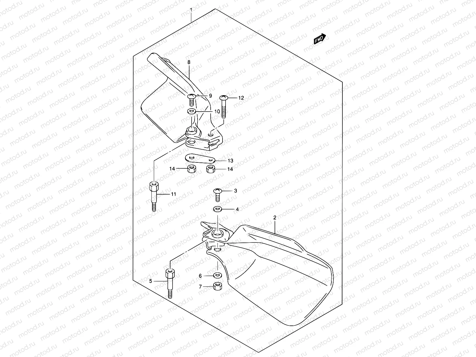 45 - KNUCKLE COVER (MODEL Y/K1/K2 OPT)