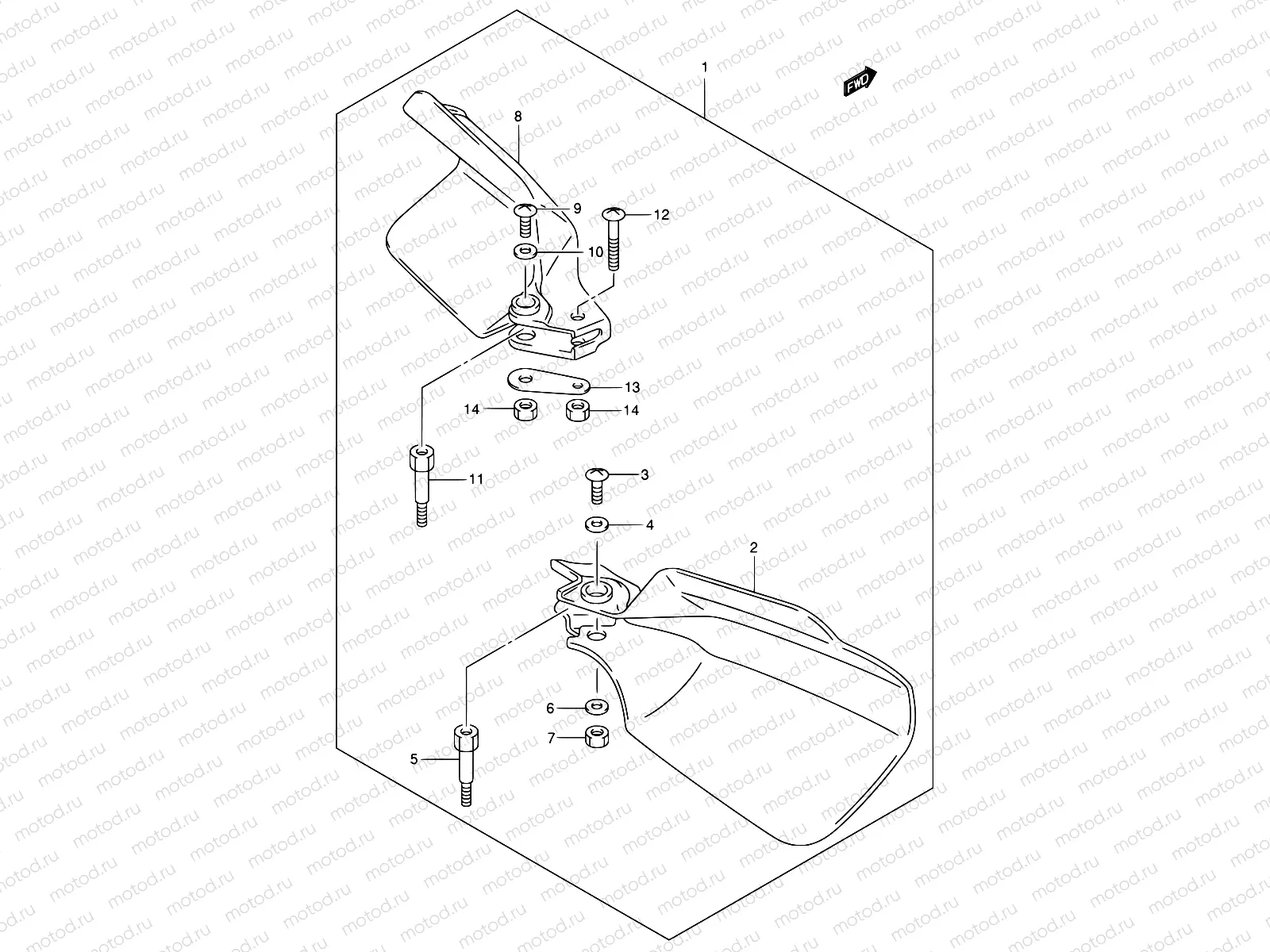 45 - KNUCKLE COVER (MODEL Y/K1/K2 OPT)