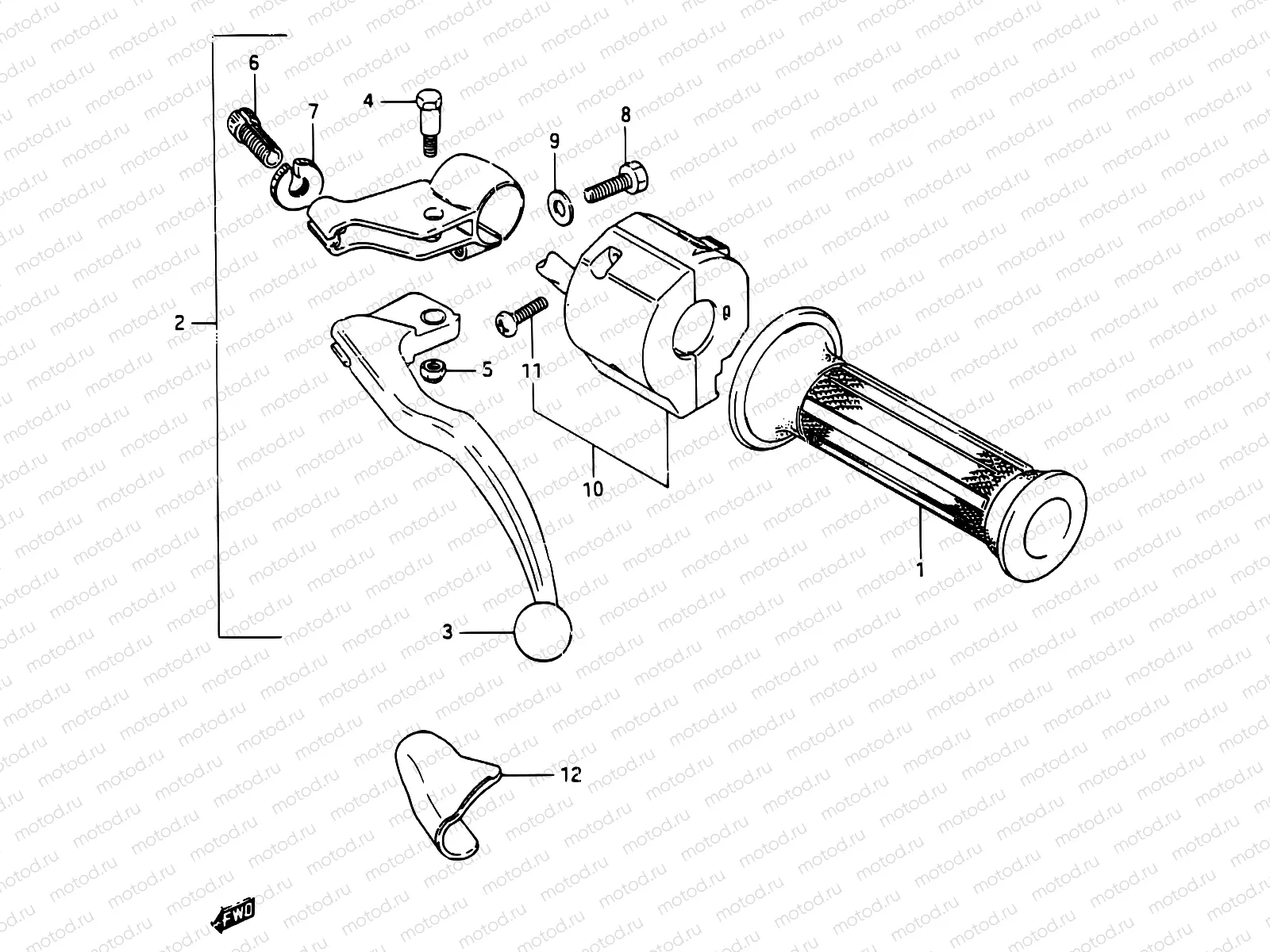 45 - LEFT HANDLE SWITCH (MODEL G)