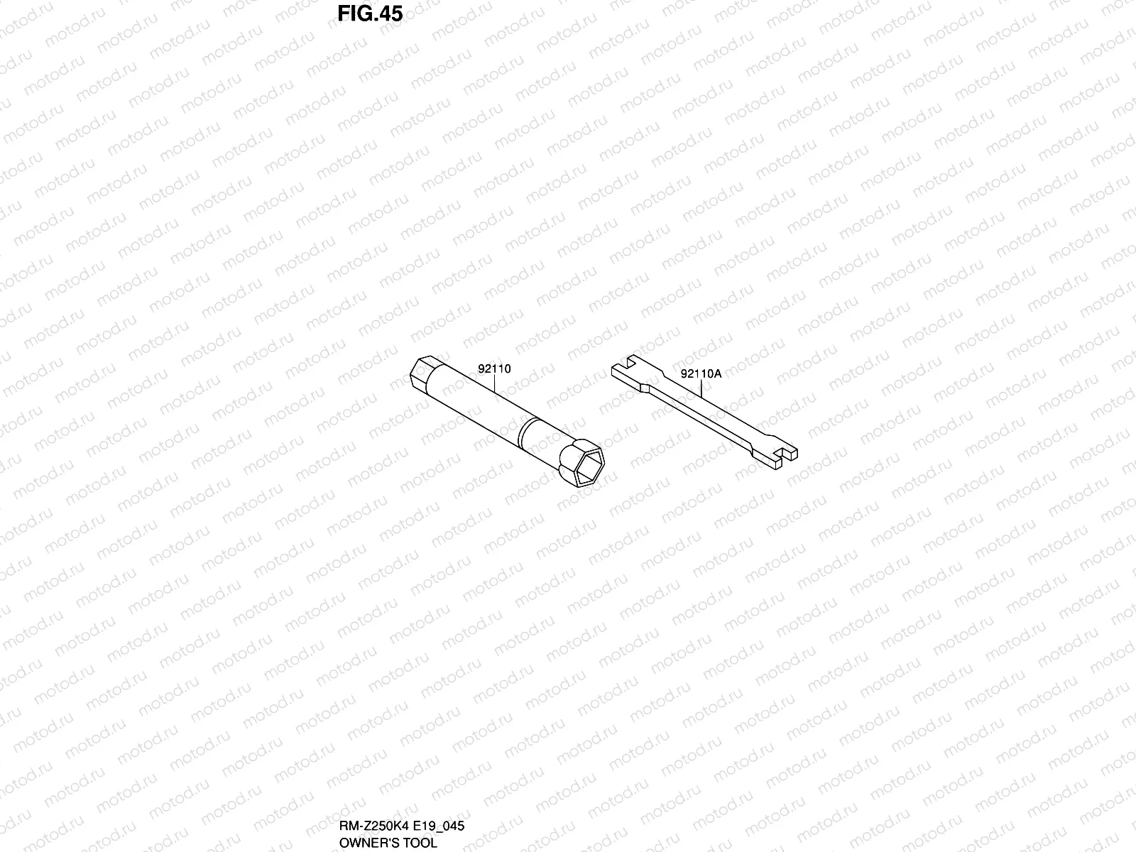 45 - OWNER'S TOOL