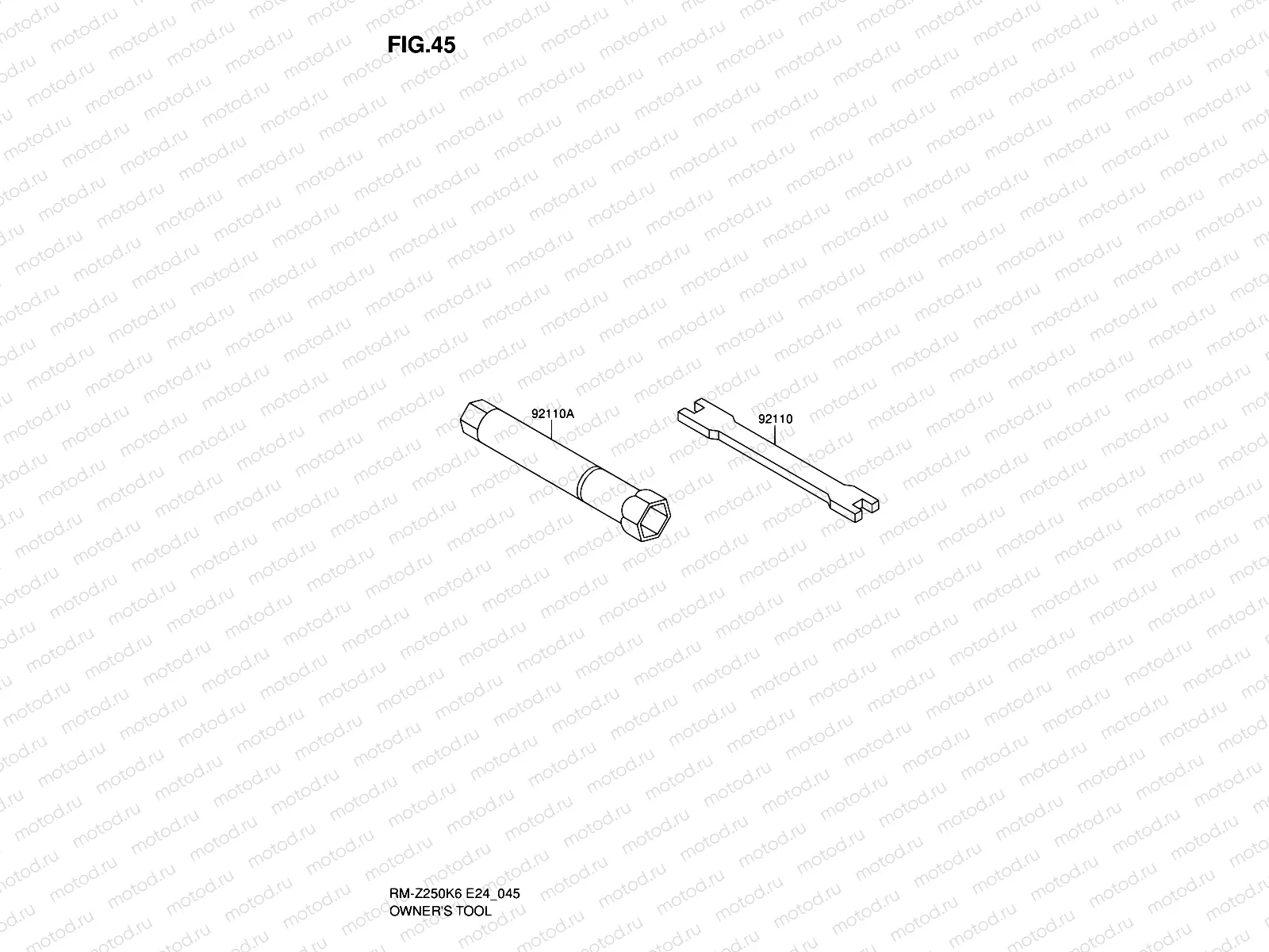 45 - OWNER'S TOOL