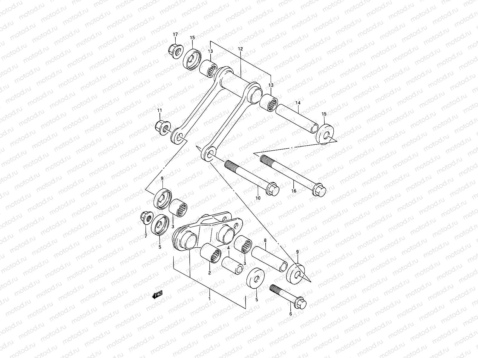 45 - REAR CHSHION LEVER