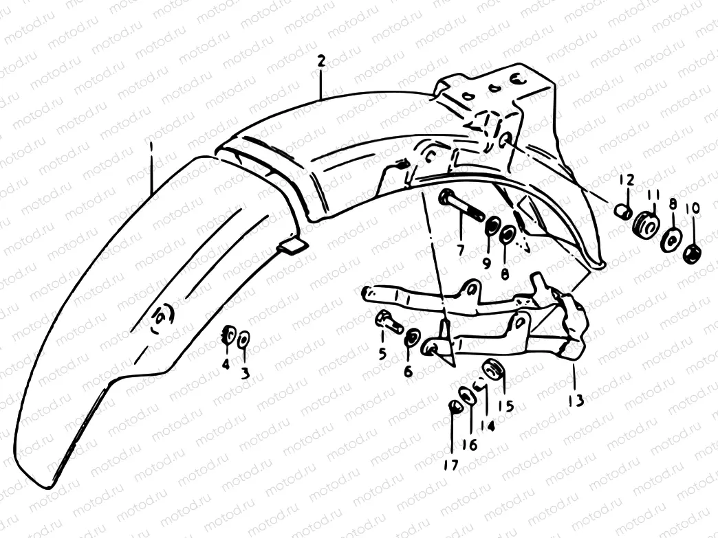 45 - REAR FENDER