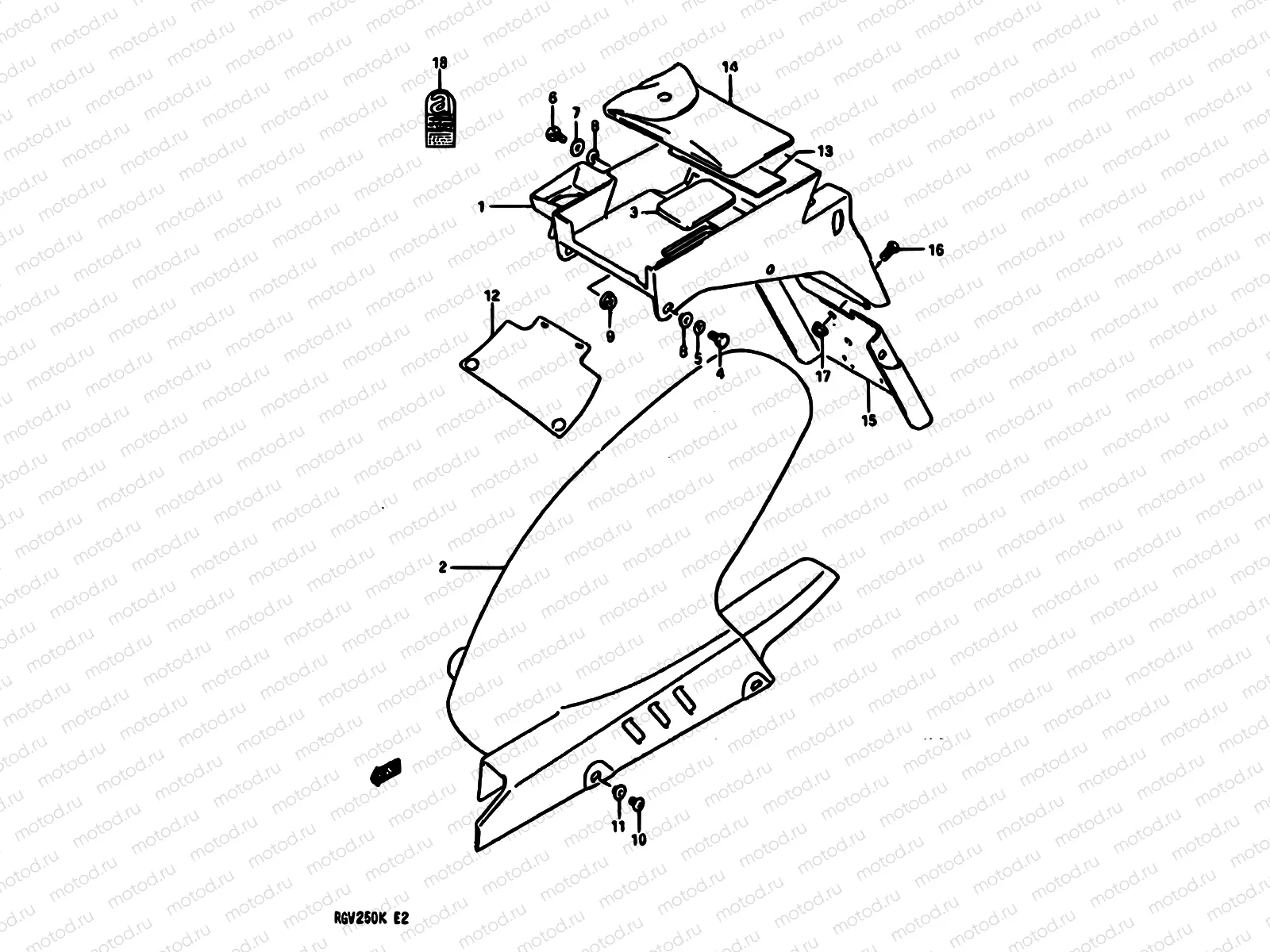 45 - REAR FENDER