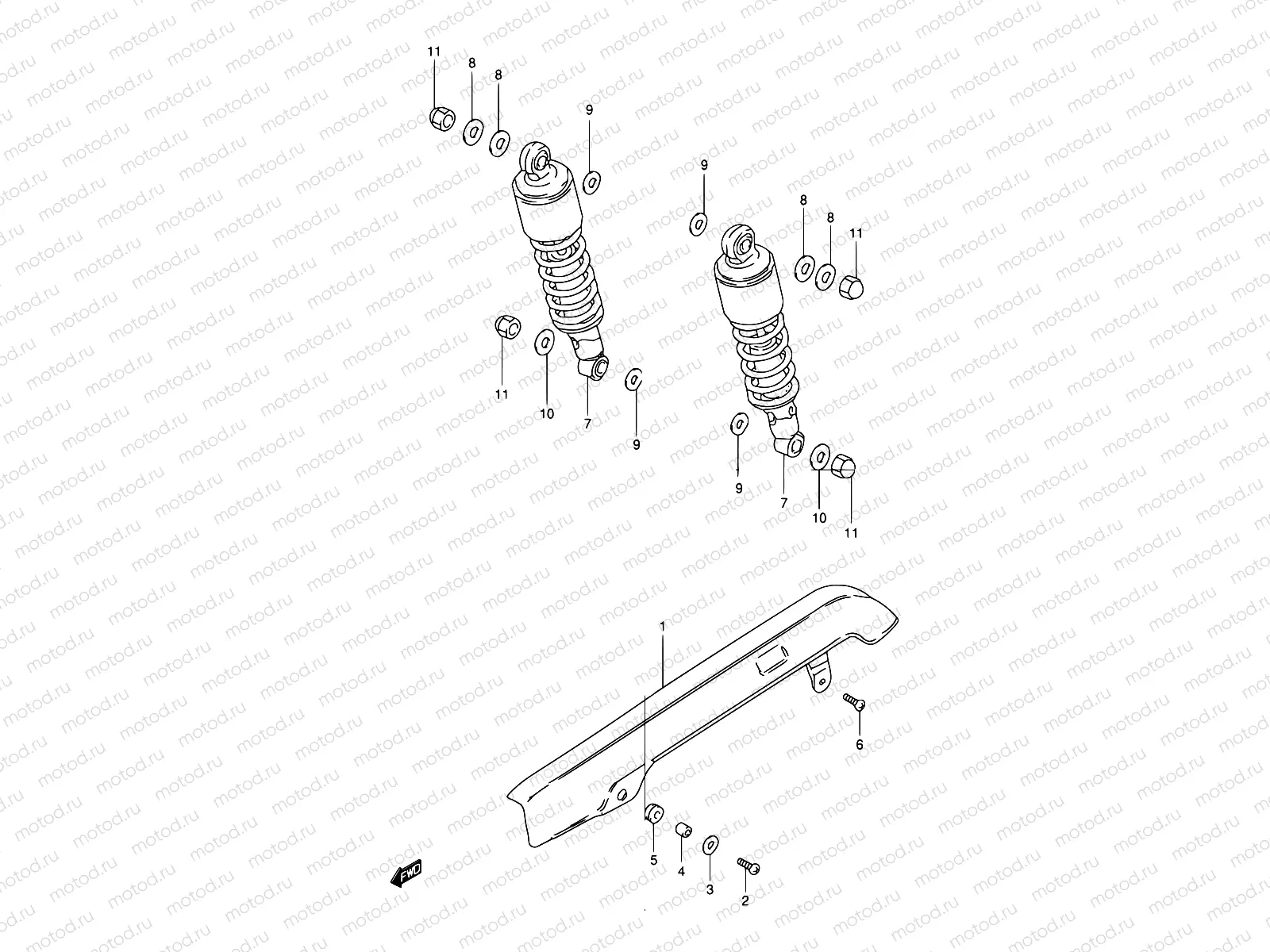 45 - REAR SHOCK ABSOBER