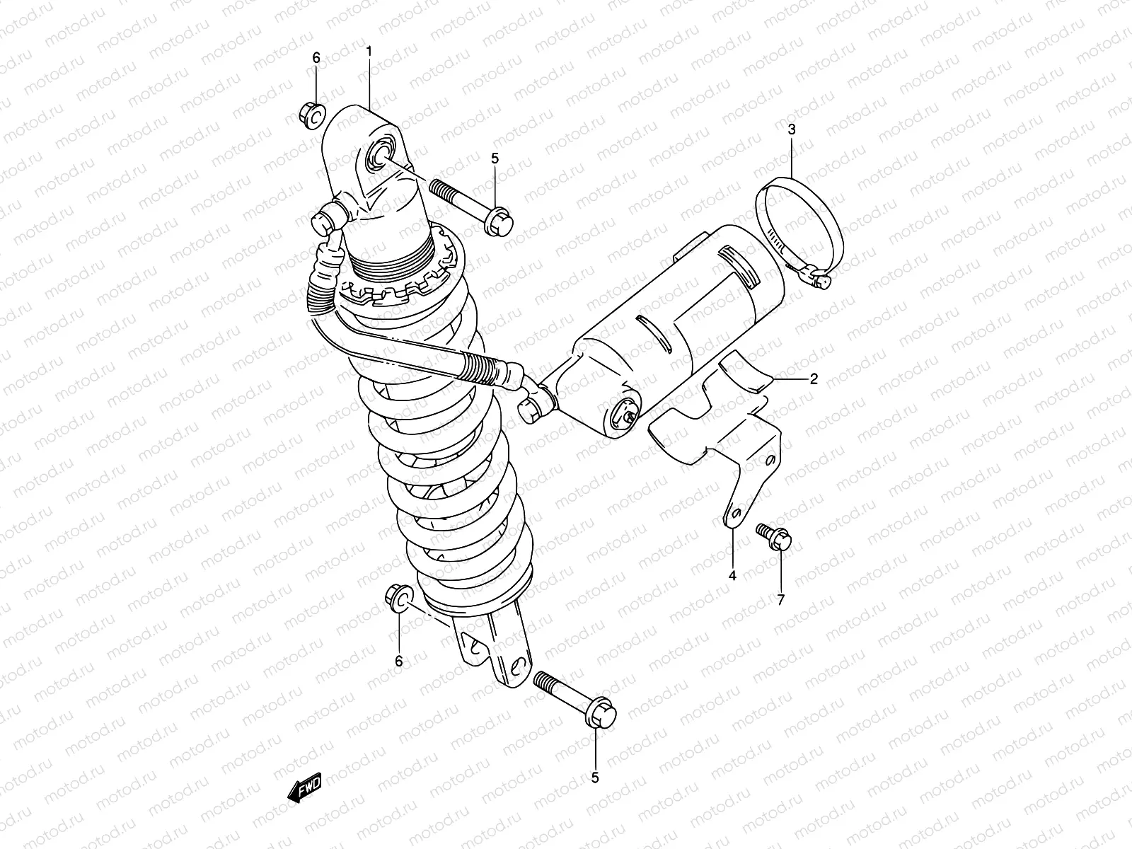45 - REAR SHOCK ABSORBER