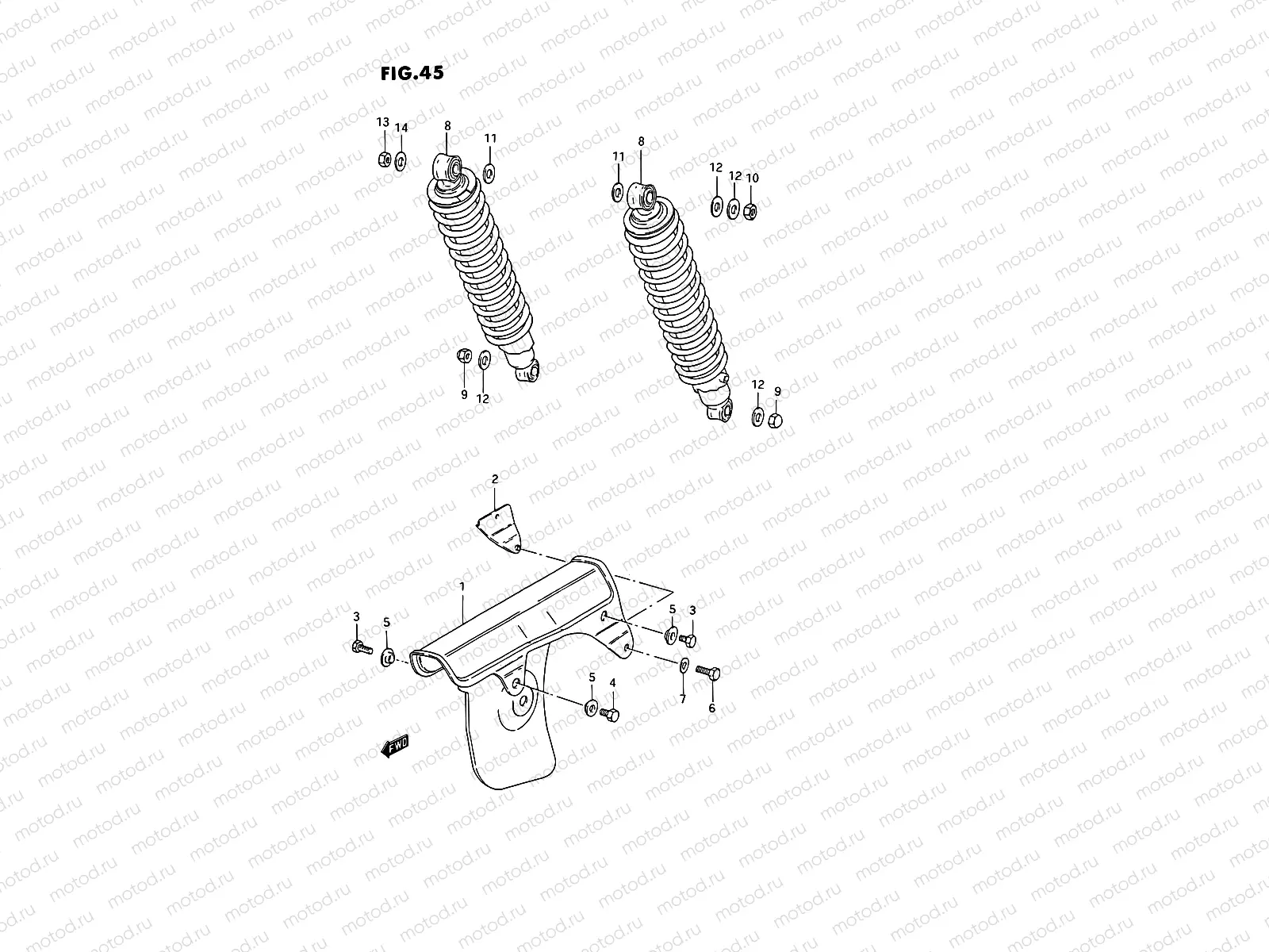 45 - REAR SHOCK ABSORBER