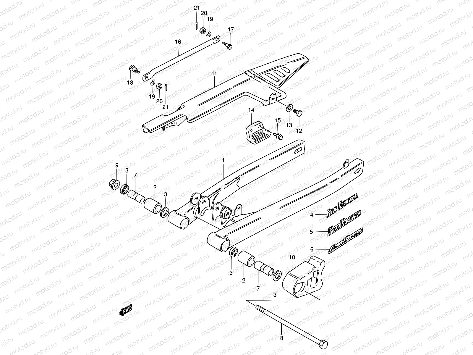 45 - REAR SWINGING ARM