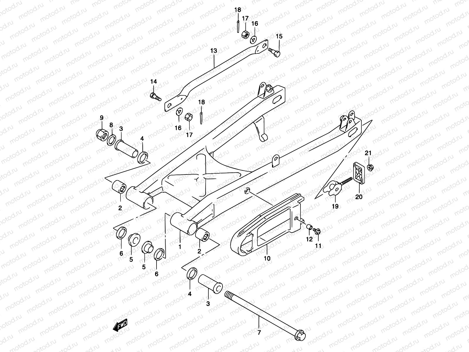 45 - REAR SWINGING ARM