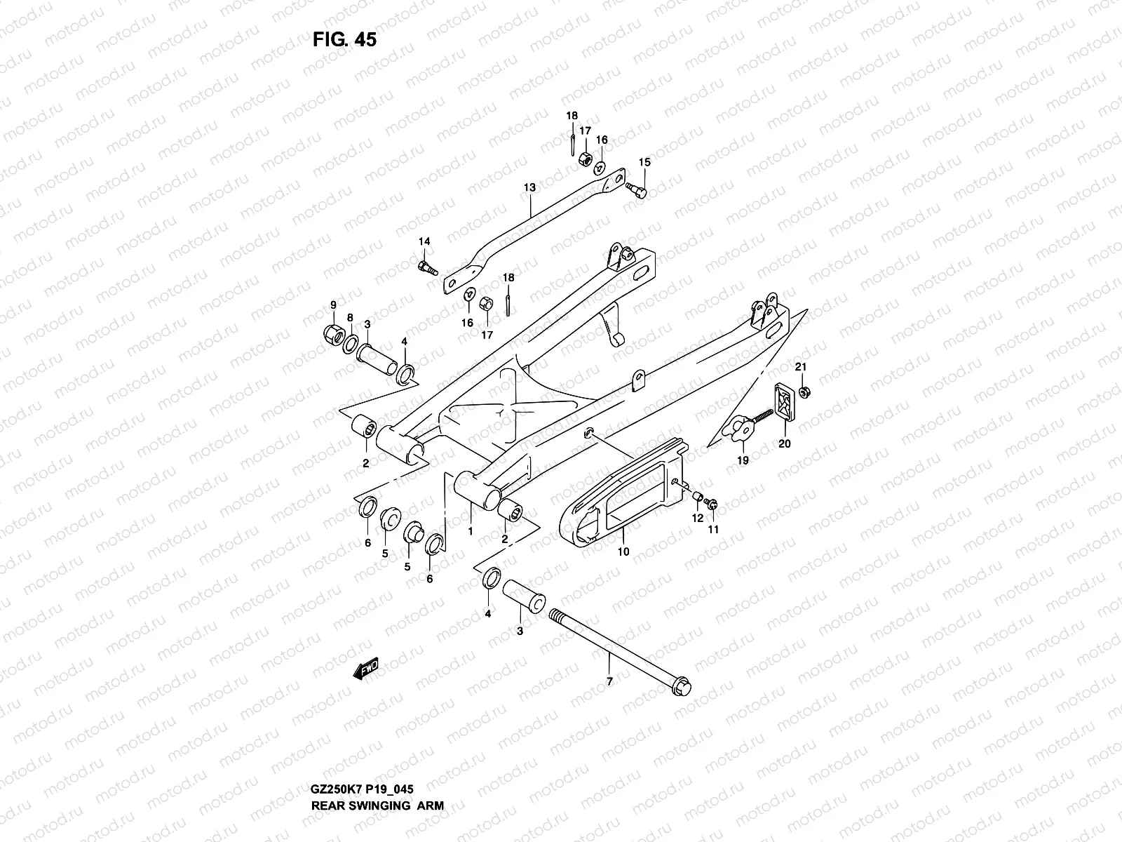 45 - REAR SWINGING ARM