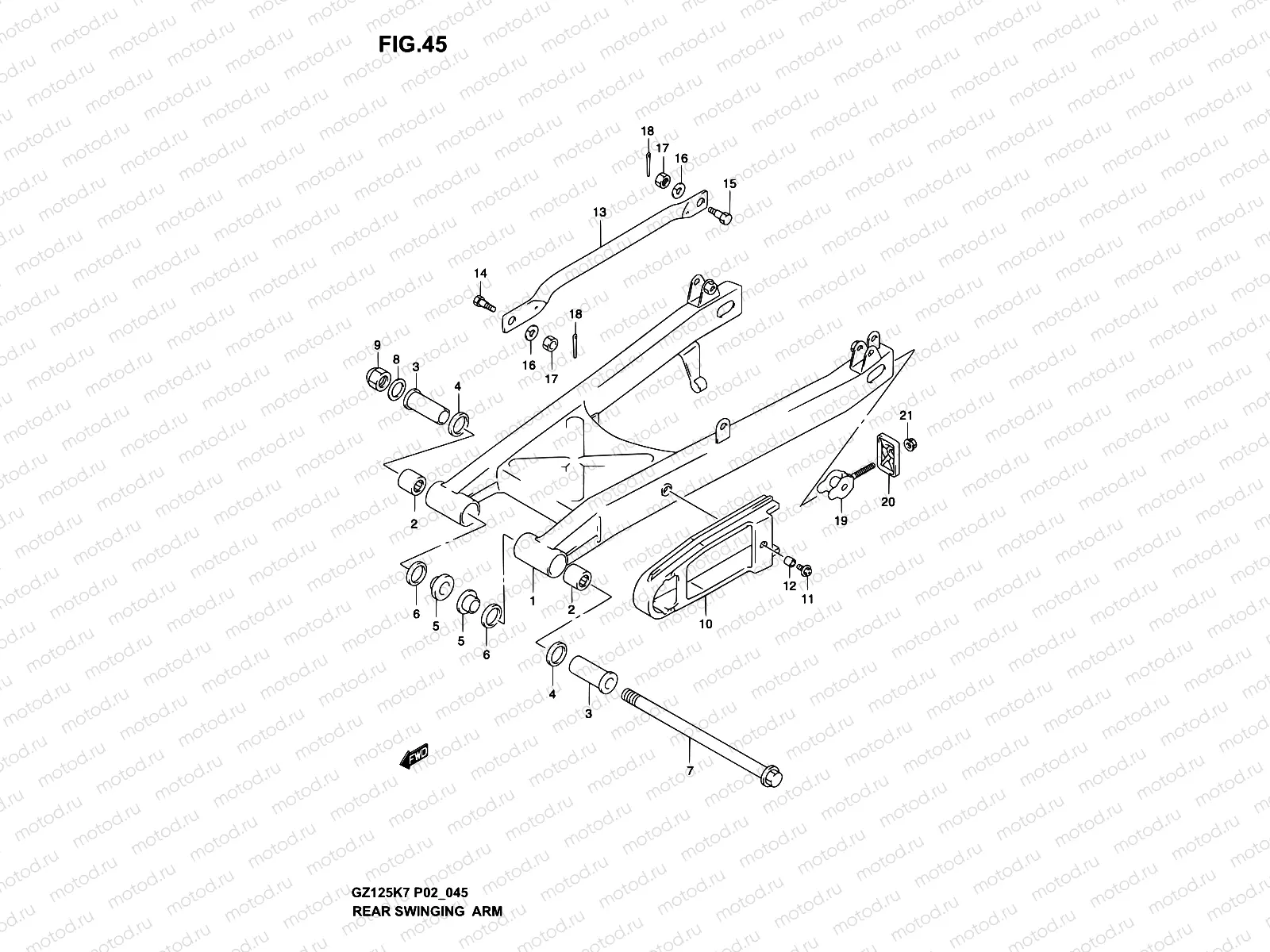 45 - REAR SWINGING ARM