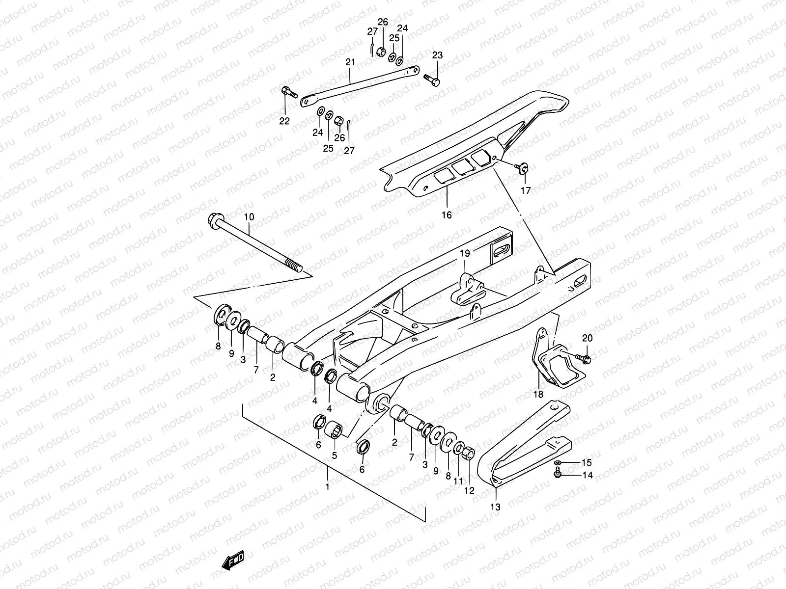 45 - REAR SWINGING ARM