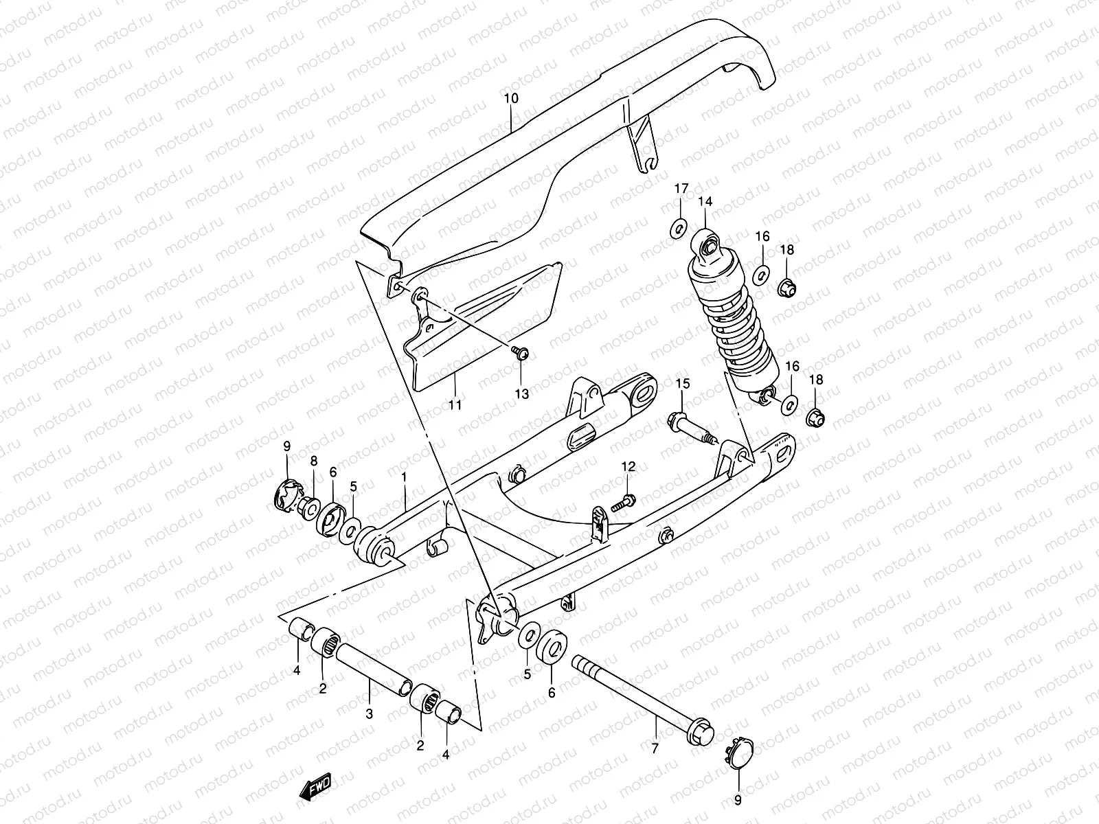 45 - REAR SWINGING ARM