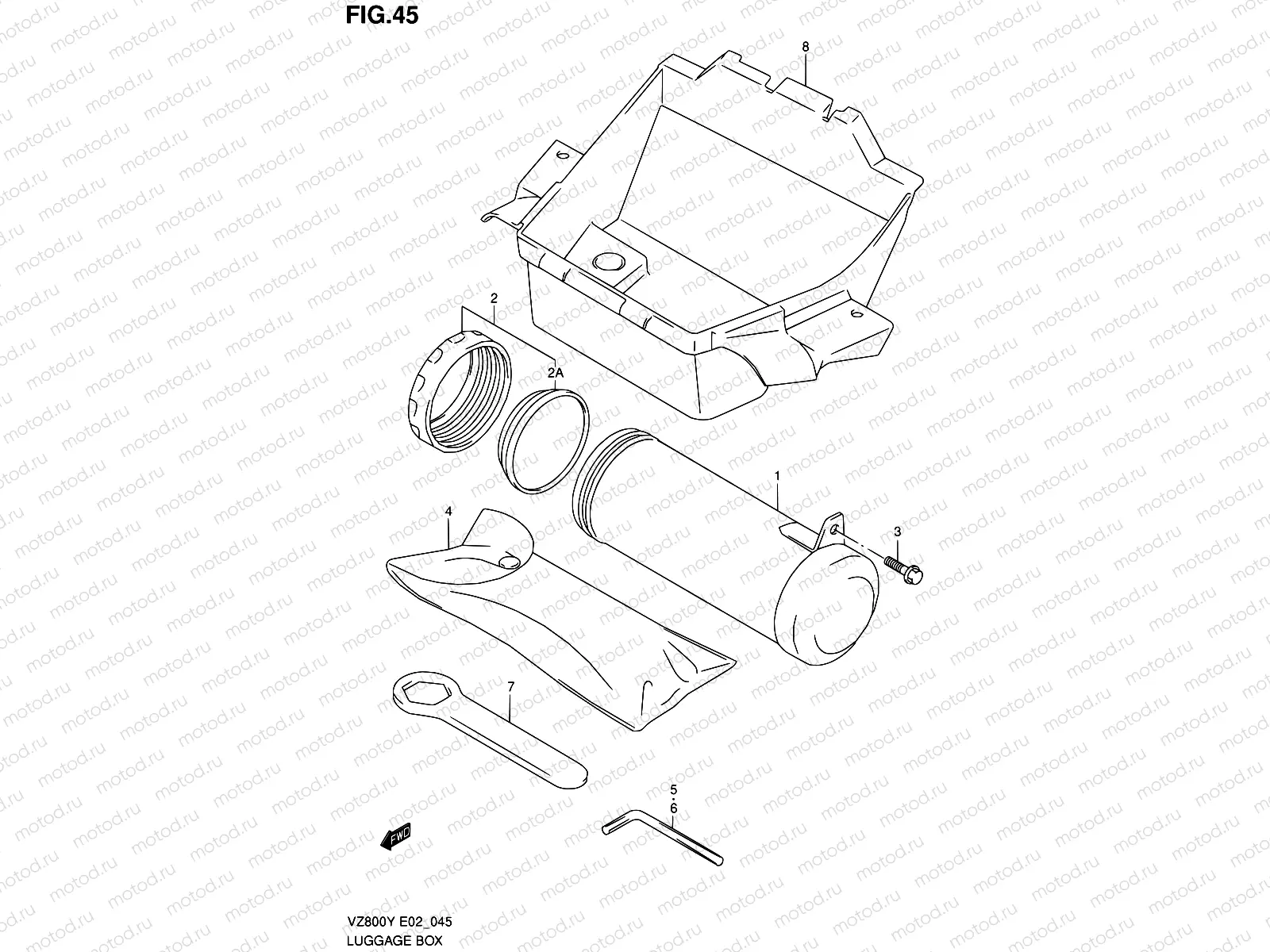 45 - RUGGAGE BOX (MODEL V/W)