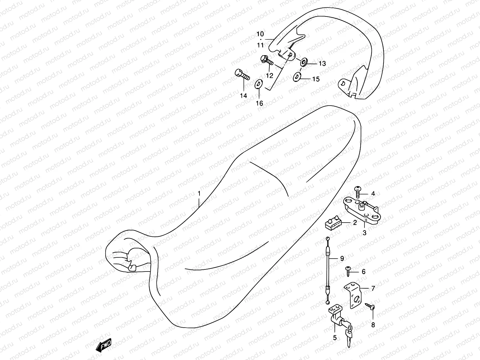 45 - SEAT (MODEL W/X)