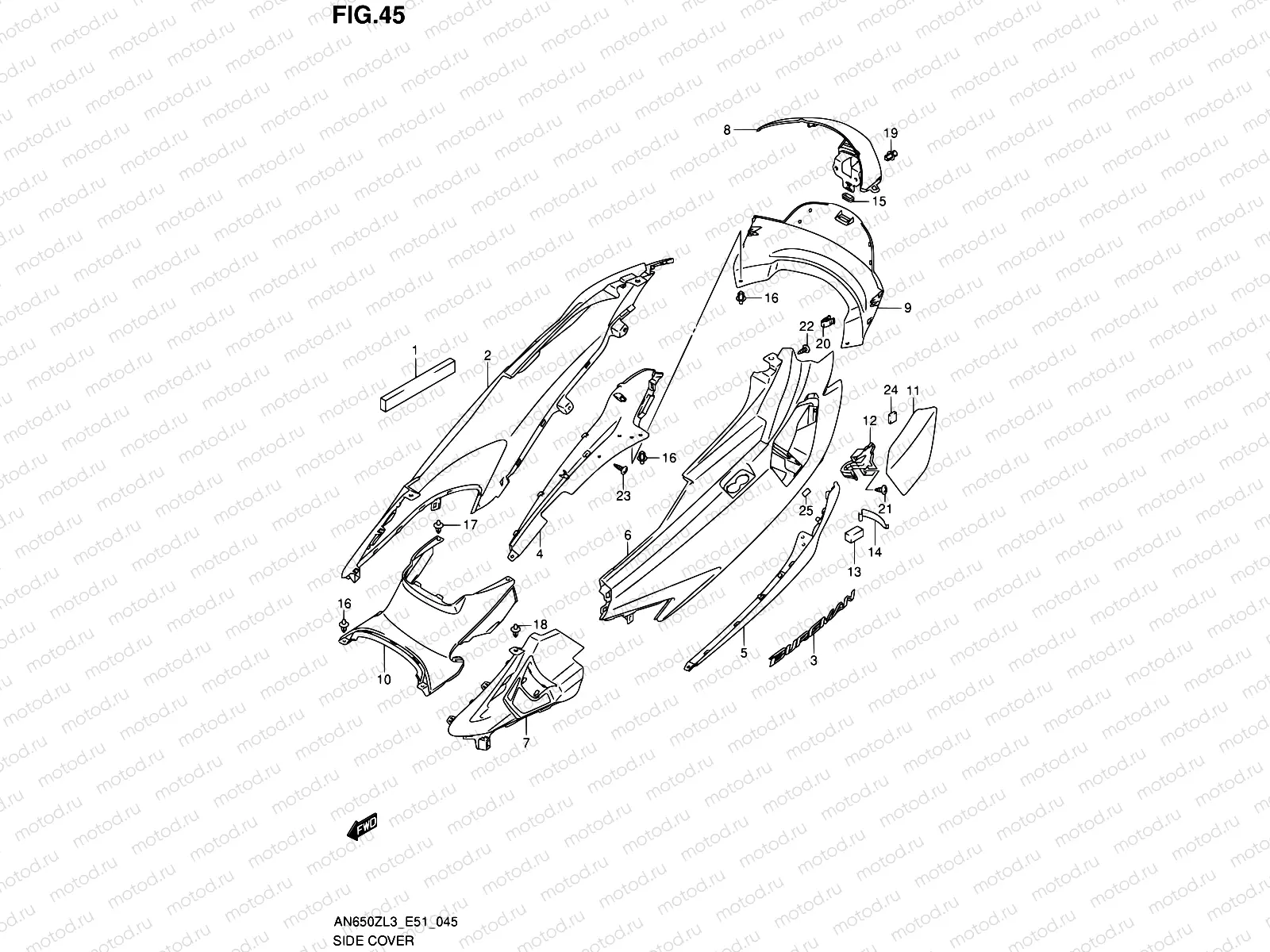 45 - SIDE COVER