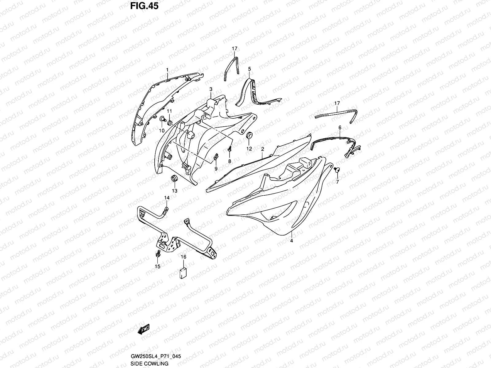 45 - SIDE COWLING