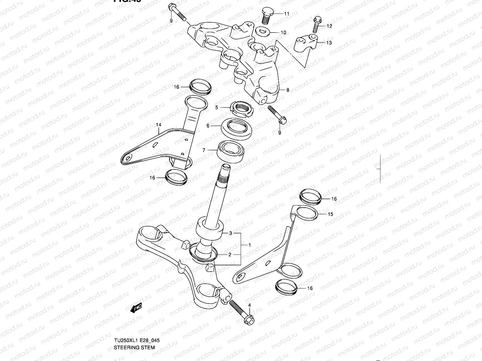 45 - STEERING STEM